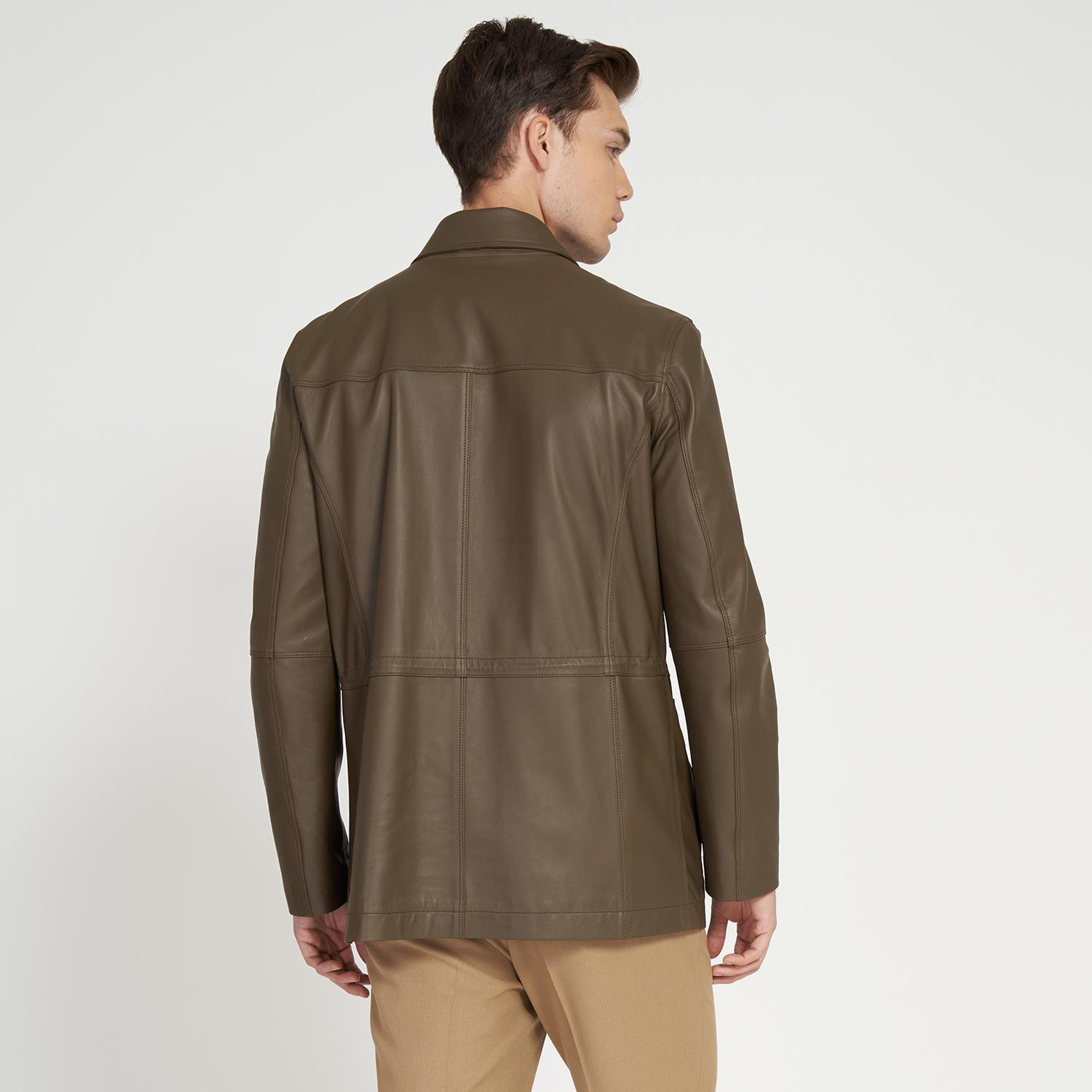 Anton Haki Erkek Deri Kaban