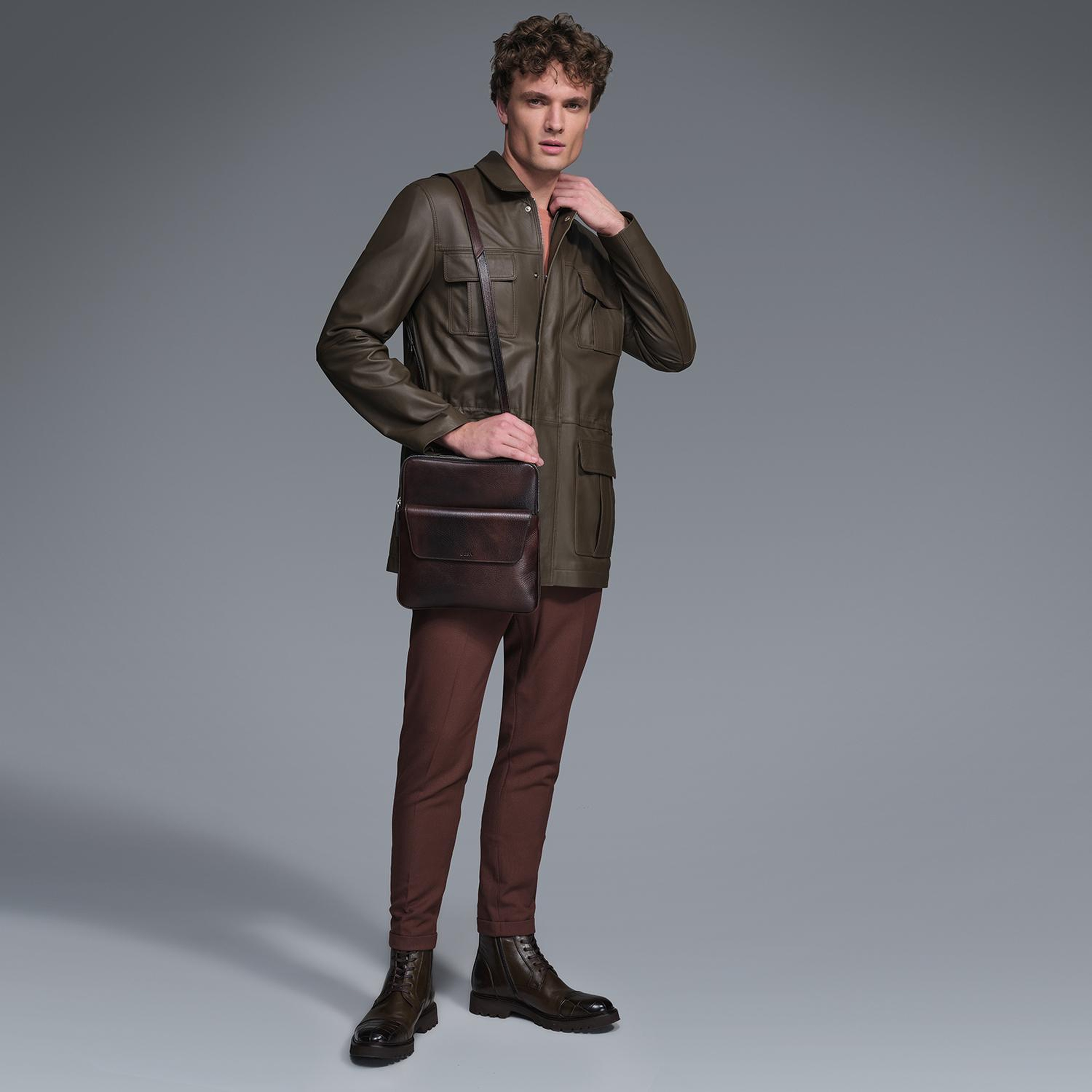 Anton Haki Erkek Deri Kaban