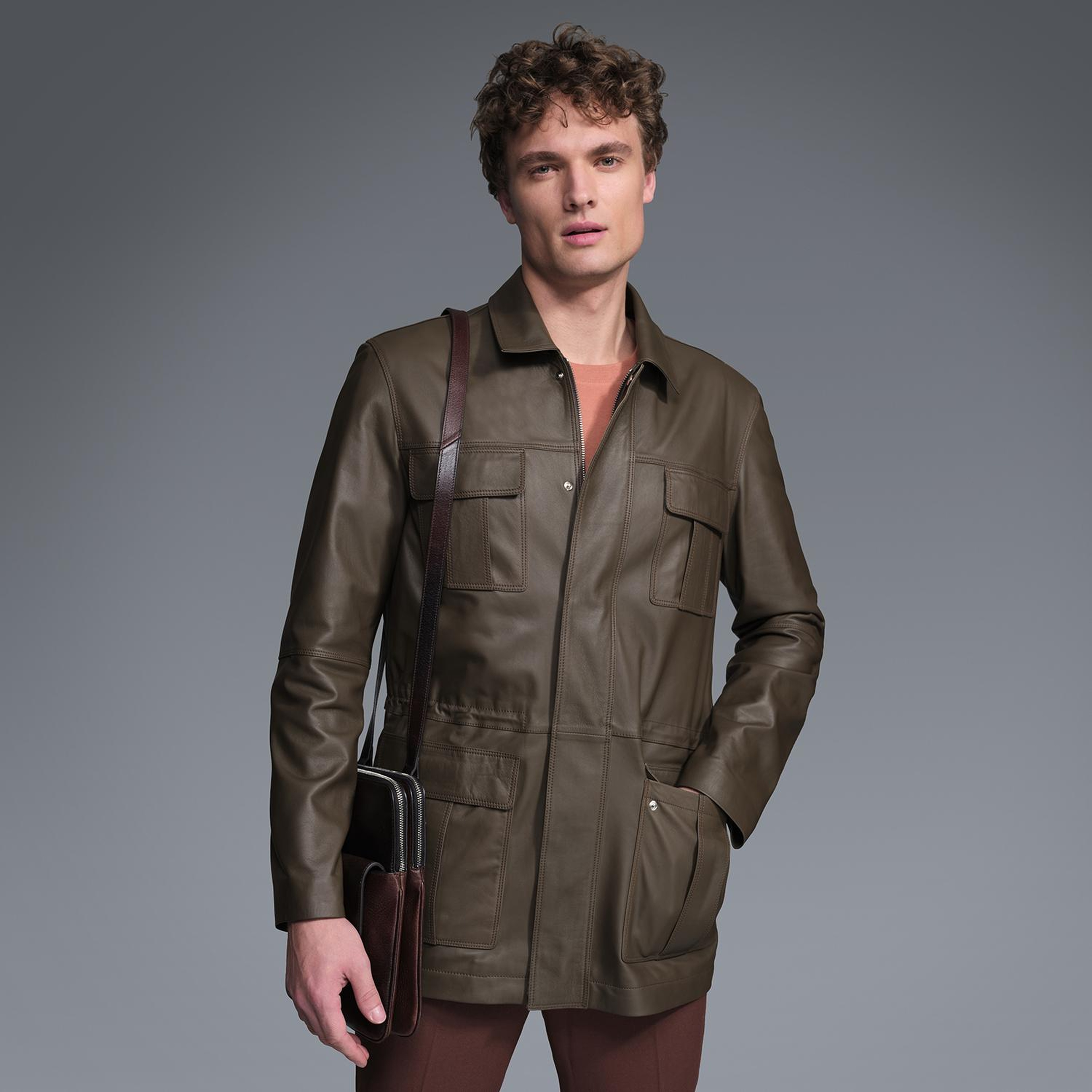 Anton Haki Erkek Deri Kaban