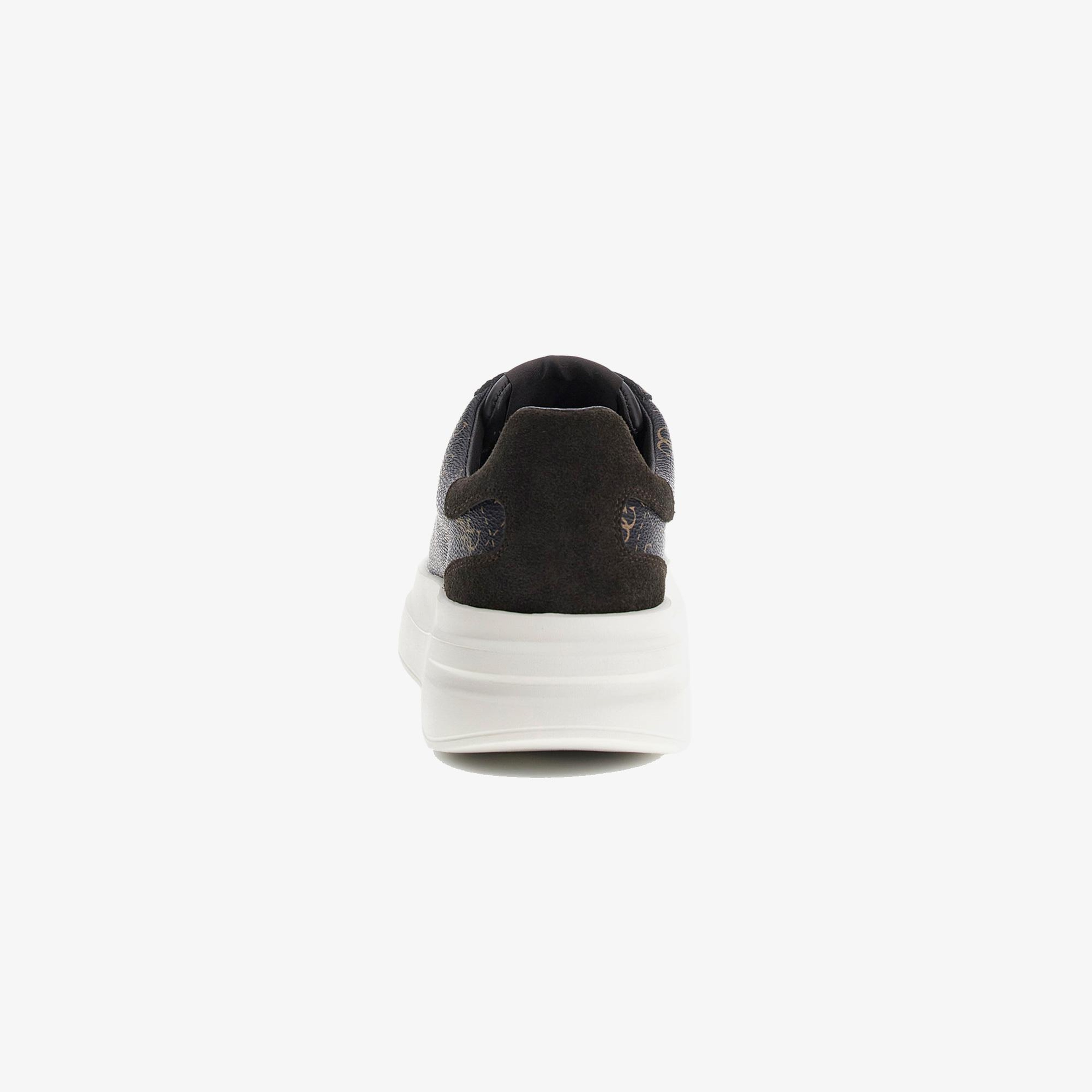 Guess Elba Logo Erkek Kahverengi Sneaker