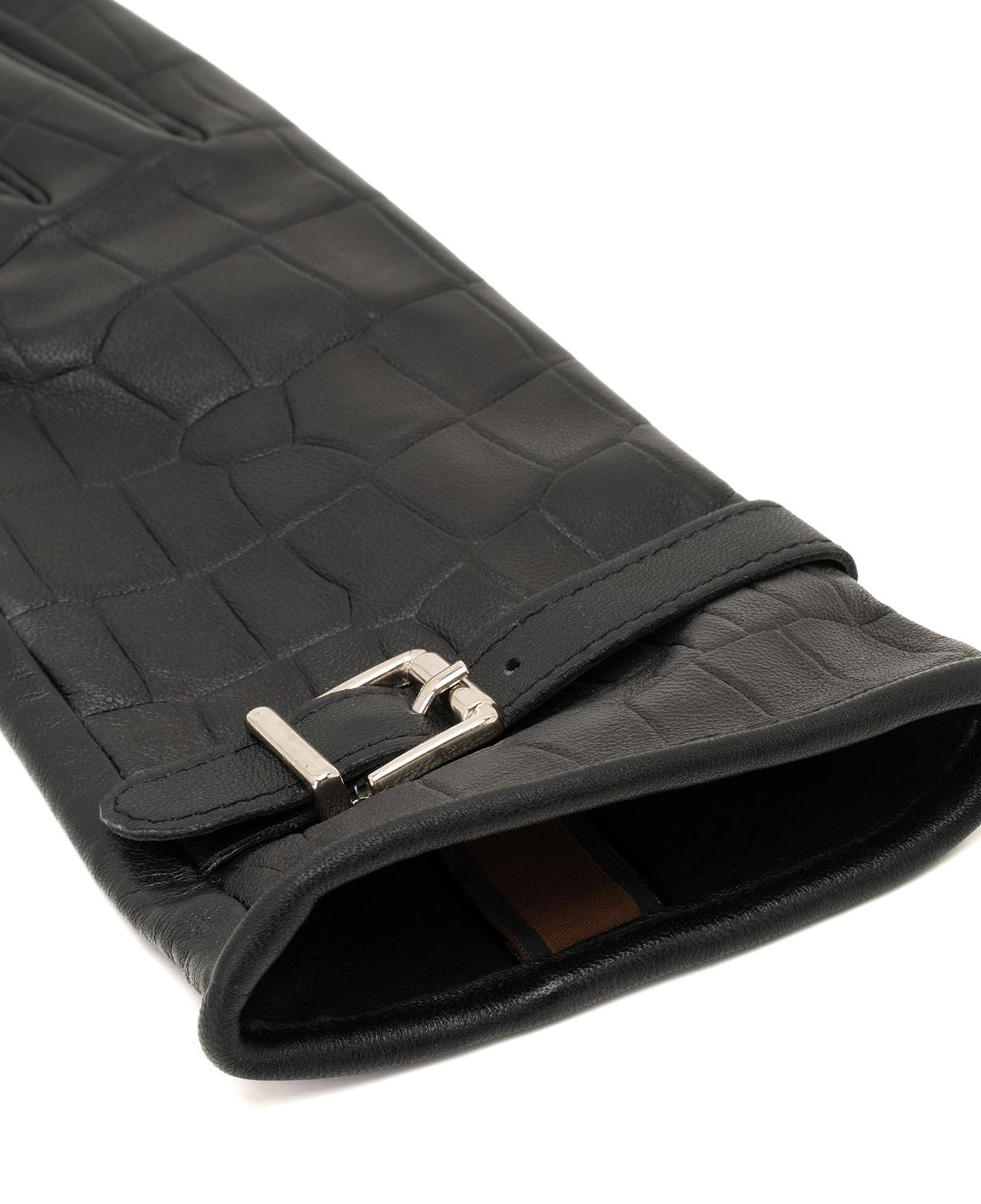 Siyah Kadın Deri Eldiven