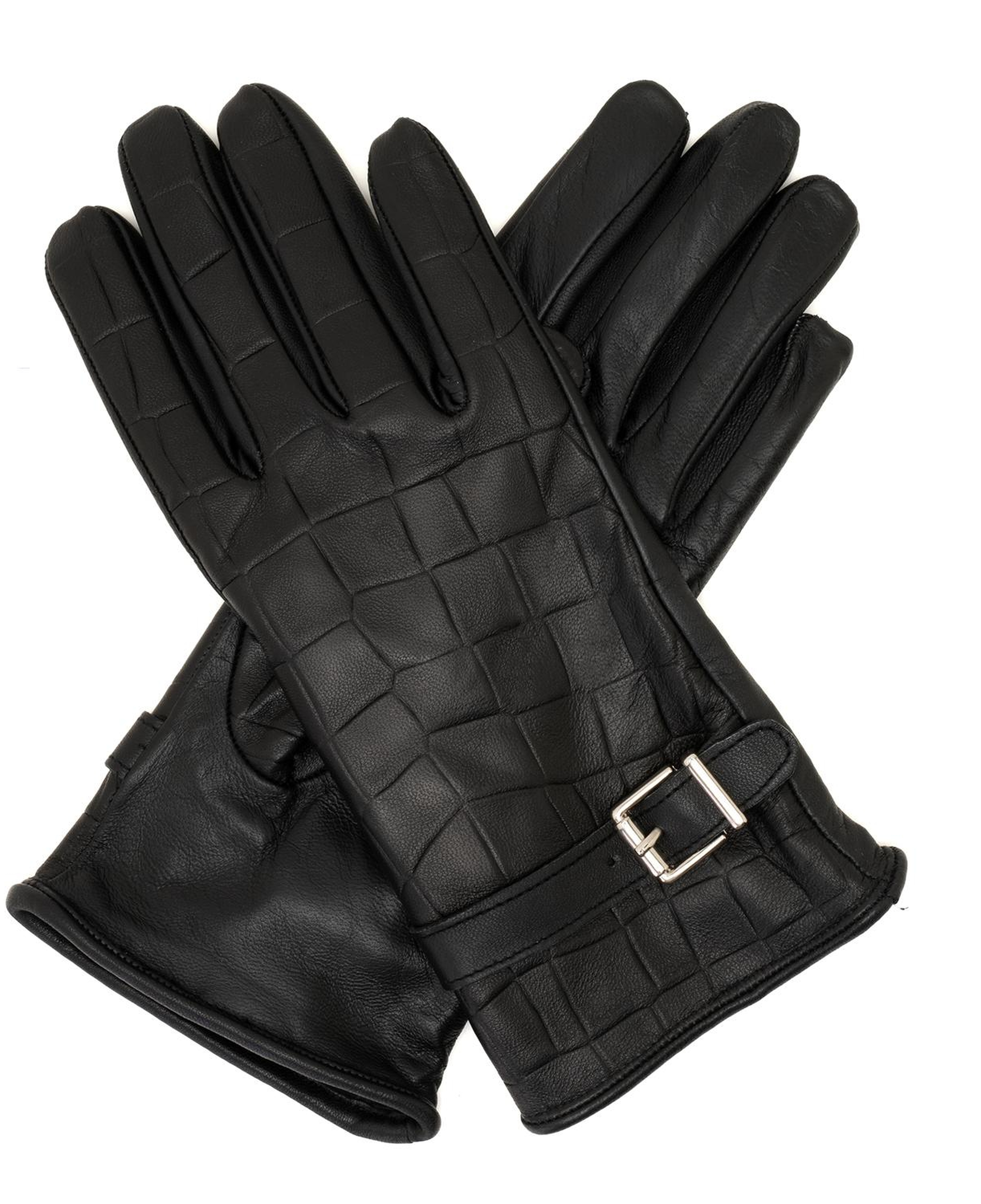 Siyah Kadın Deri Eldiven