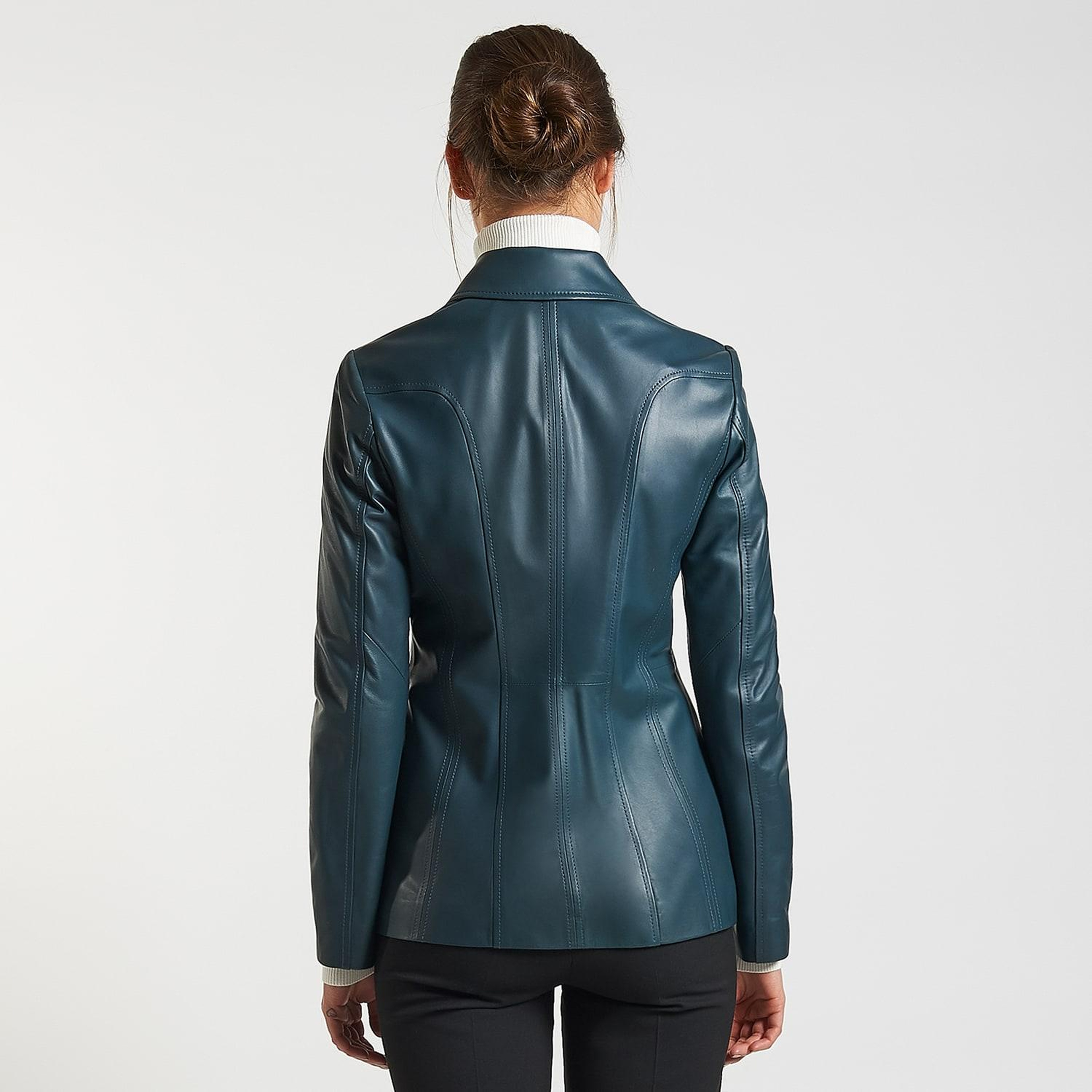 Yeşil Jaxie Kadın Deri Ceket