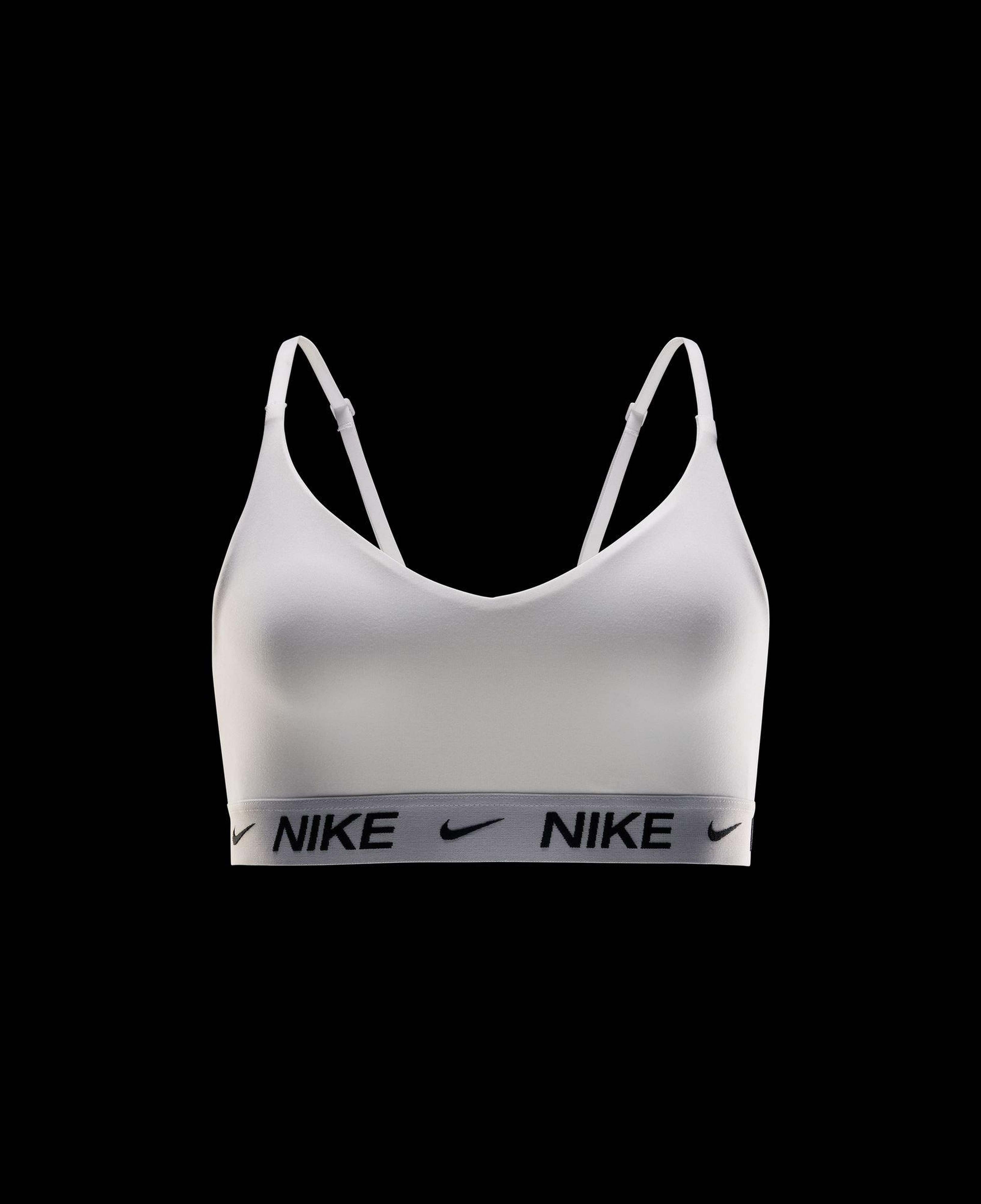 Nike Dri-Fit Indy Hafif Destekli Kadın Beyaz Bra