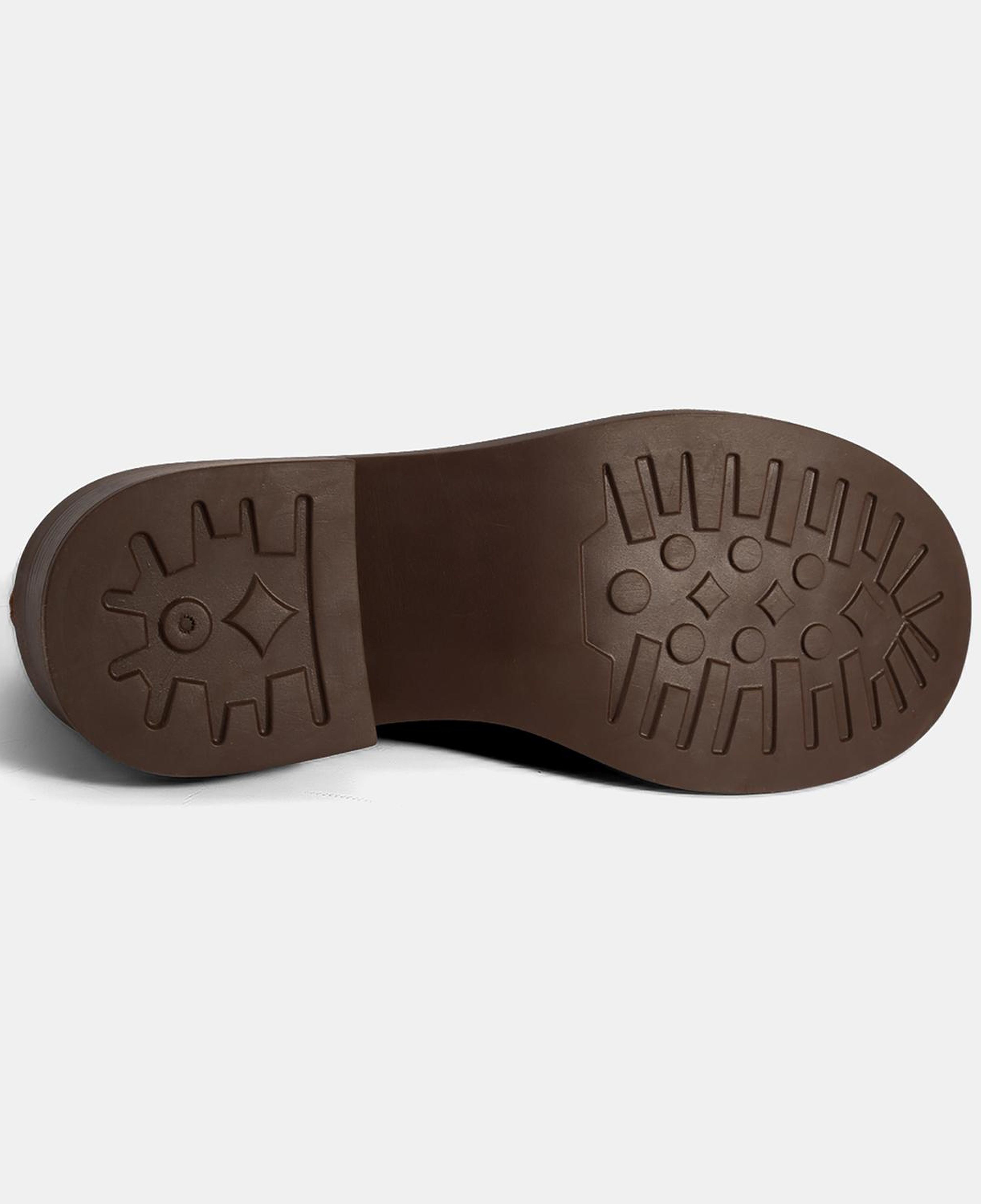 Kadın Taba Topuklu Süet Loafer