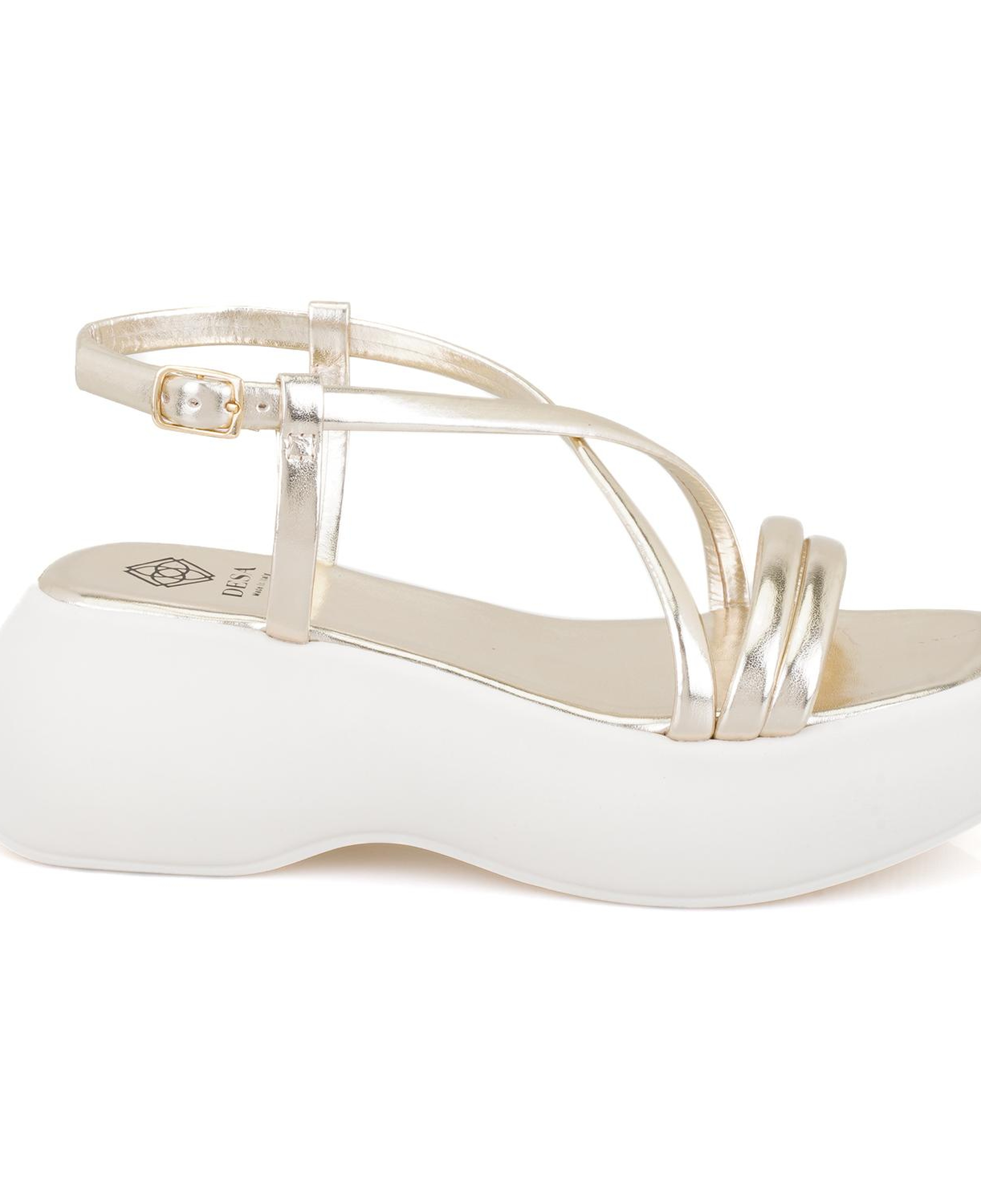 Kadın Altın Dolgu Tabanlı Sandalet