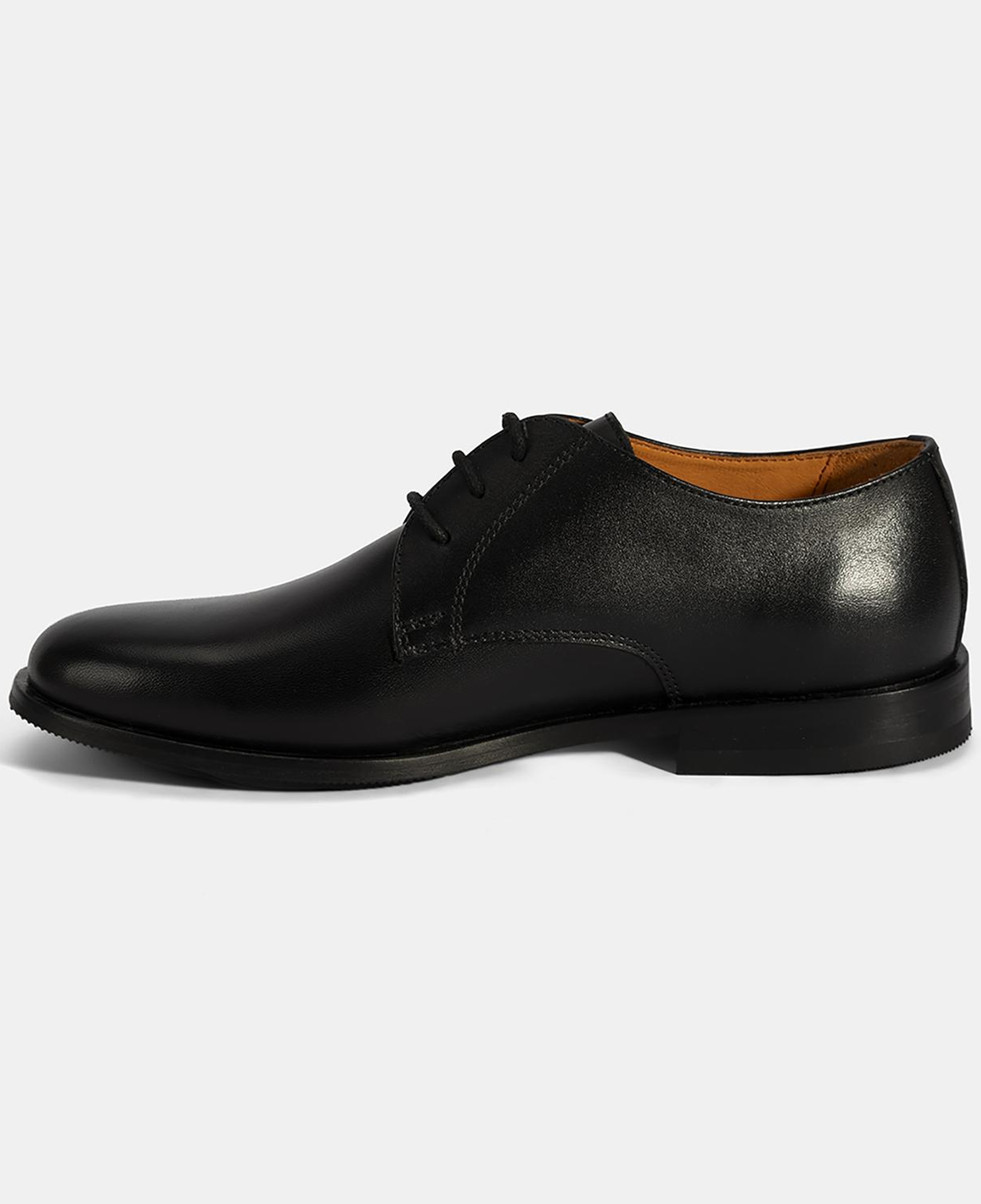 Kadın Siyah Bağcıklı Klasik Deri Ayakkabı