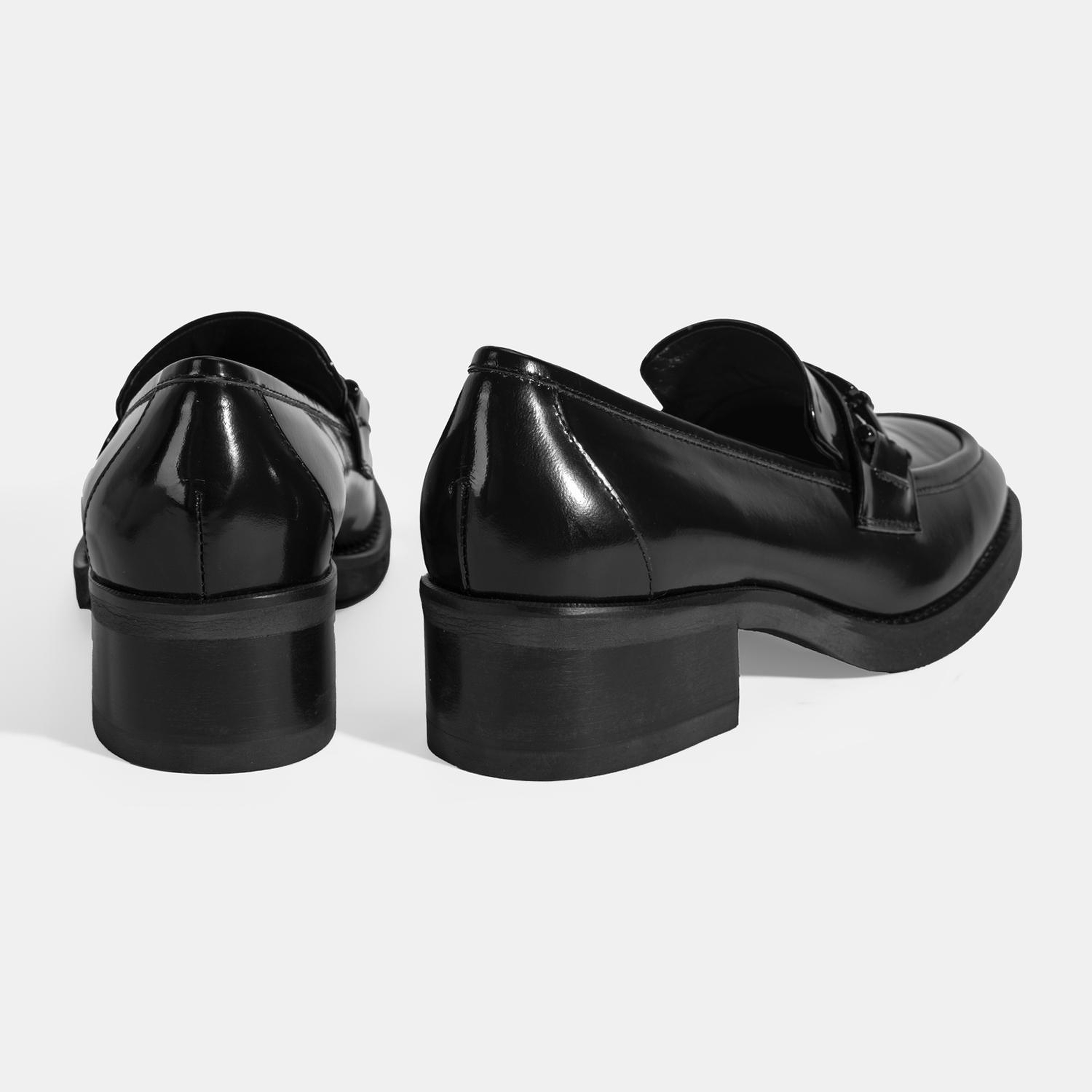 Luca Grossi Kadın Siyah Toka Detaylı Deri Loafer