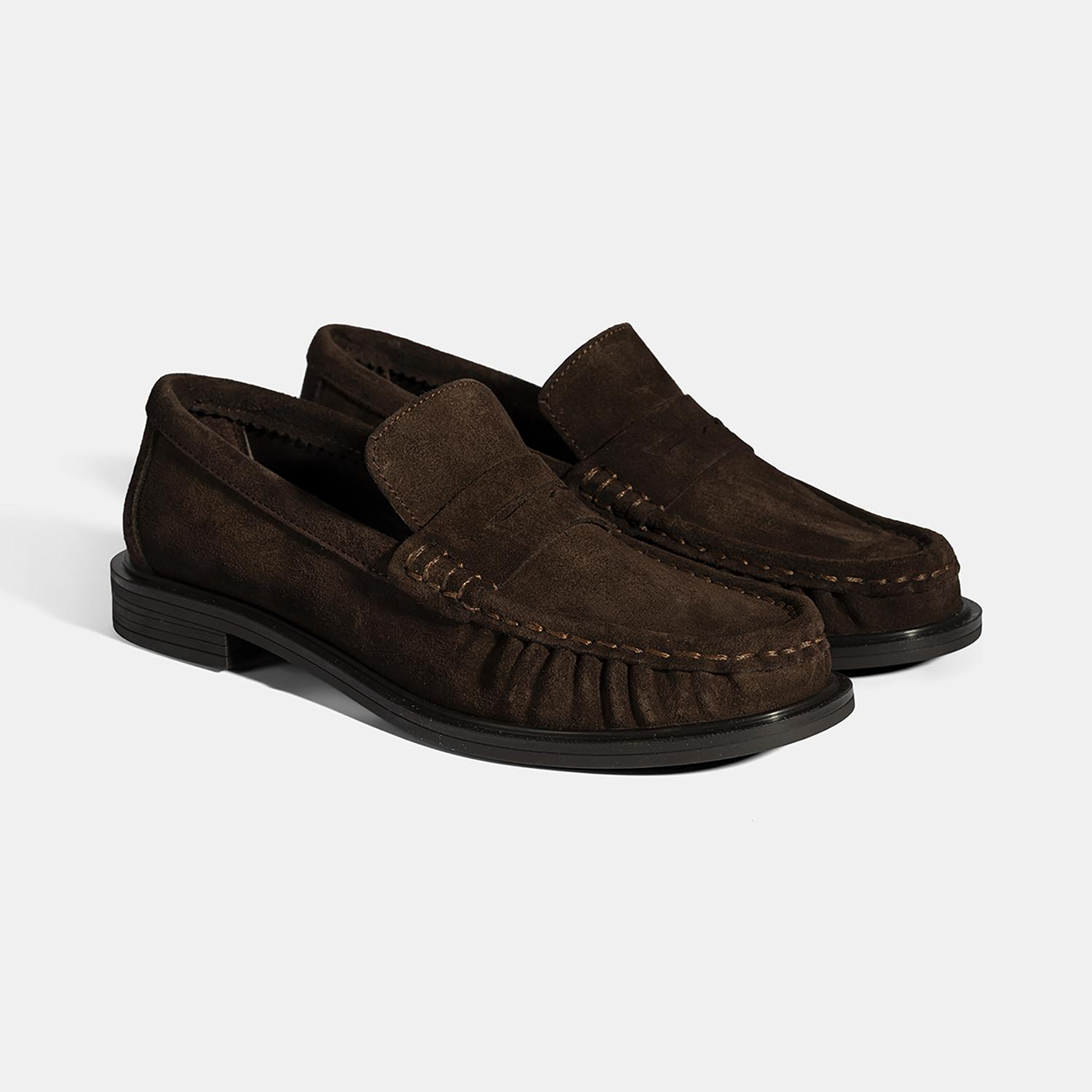 Kadın Taba Süet Deri Loafer