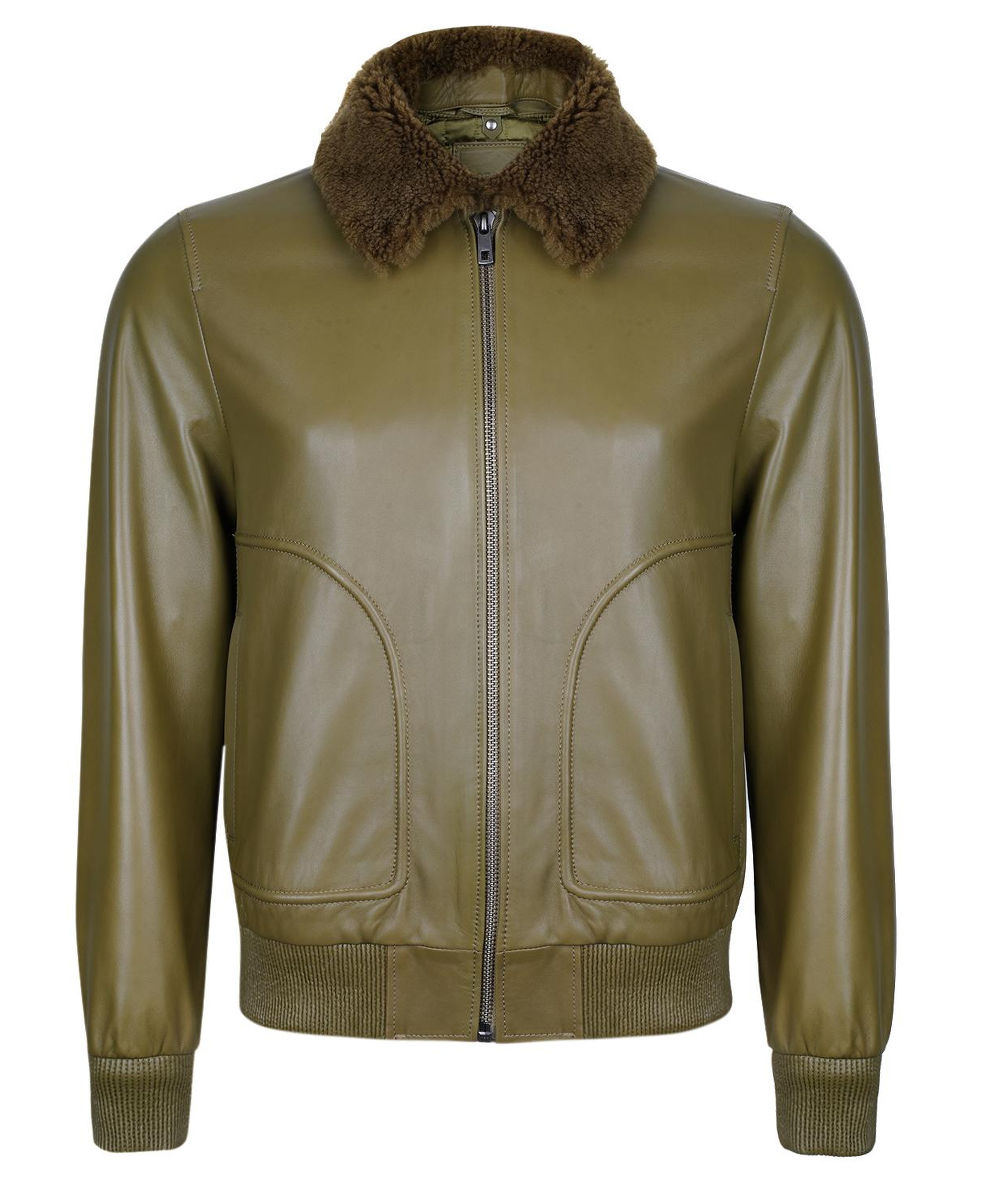 Alijha Haki Erkek Deri Mont