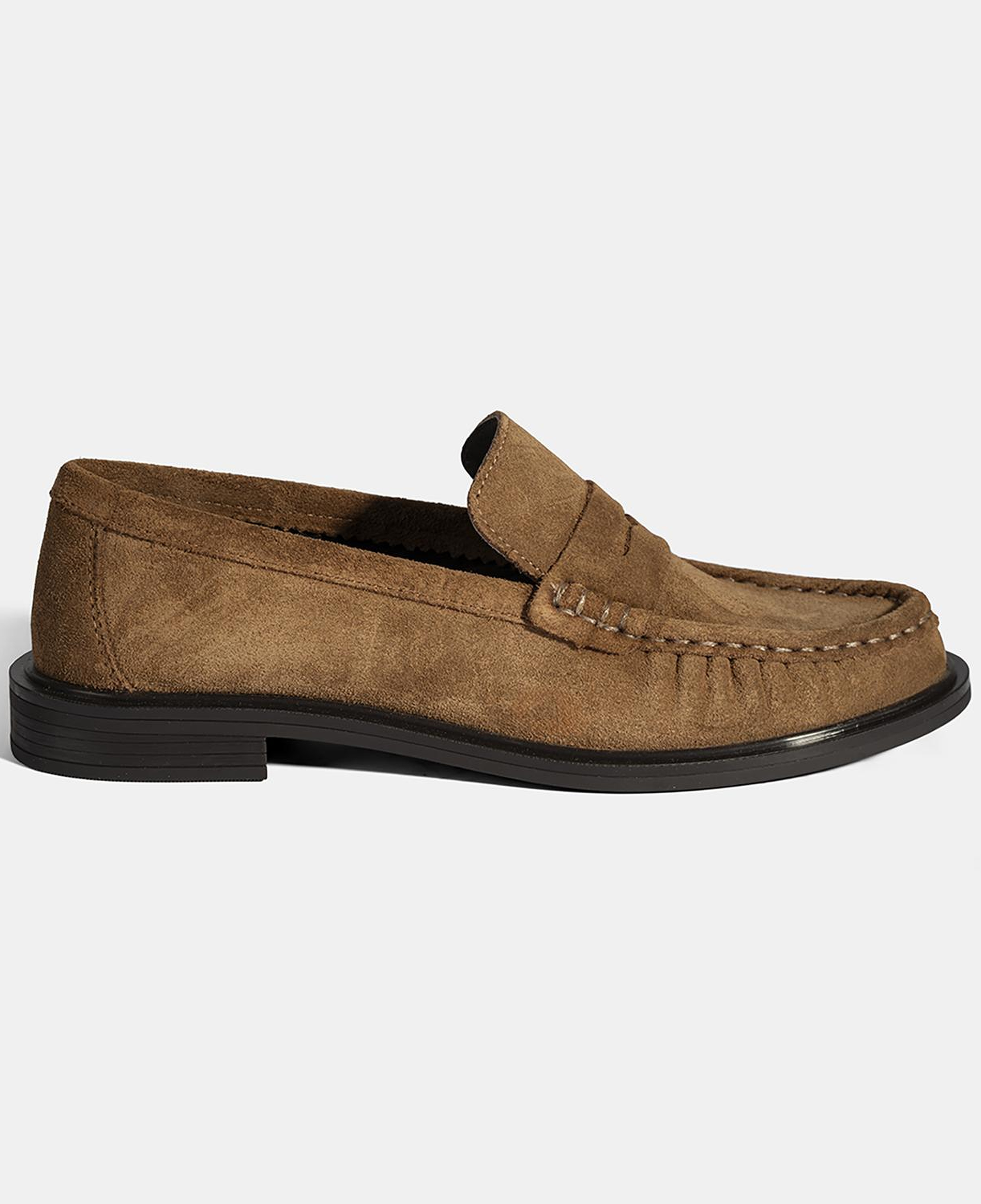 Kadın Taba Süet Deri Loafer