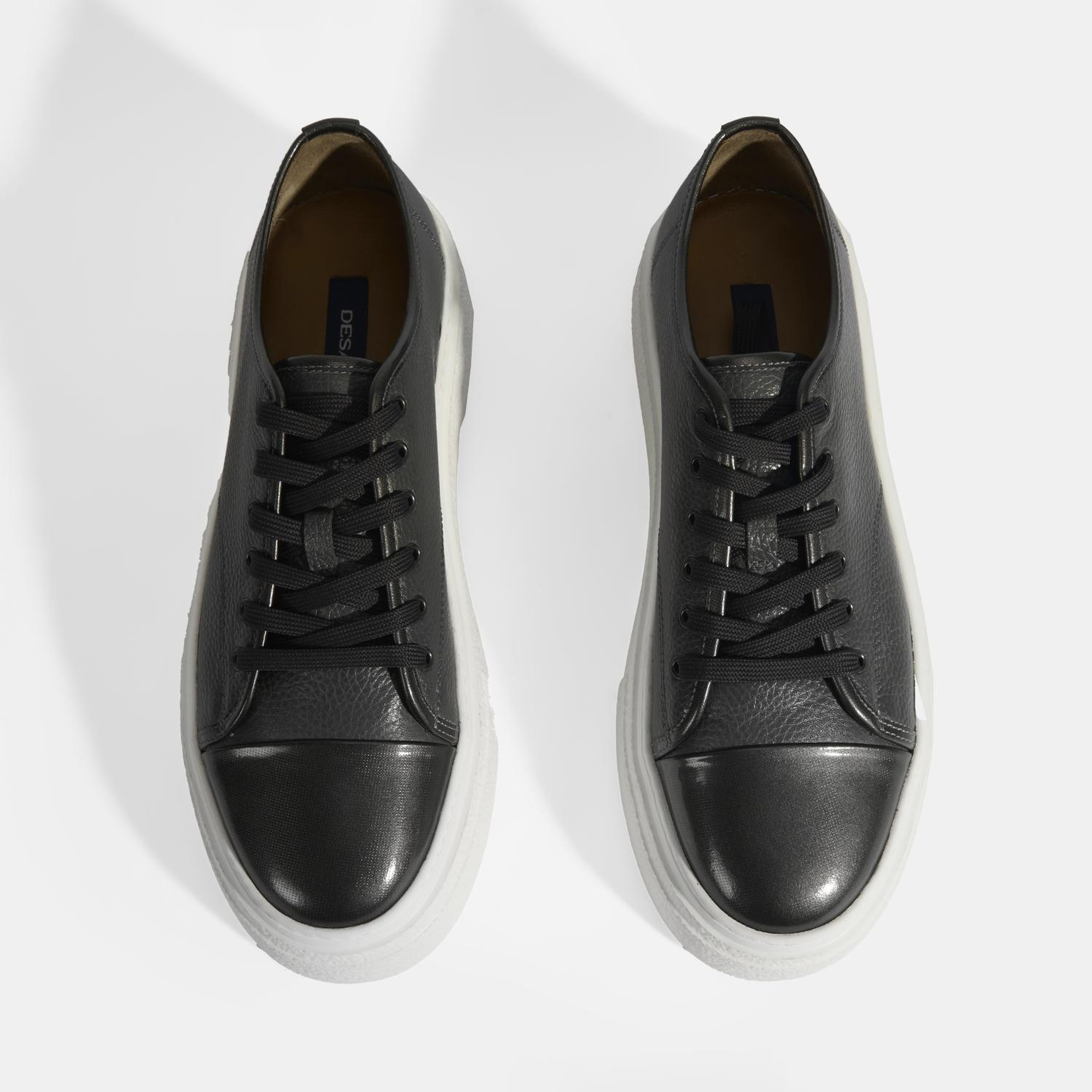 Kalinda Koyu Gri Erkek Deri Bağcıklı Günlük Ayakkabı