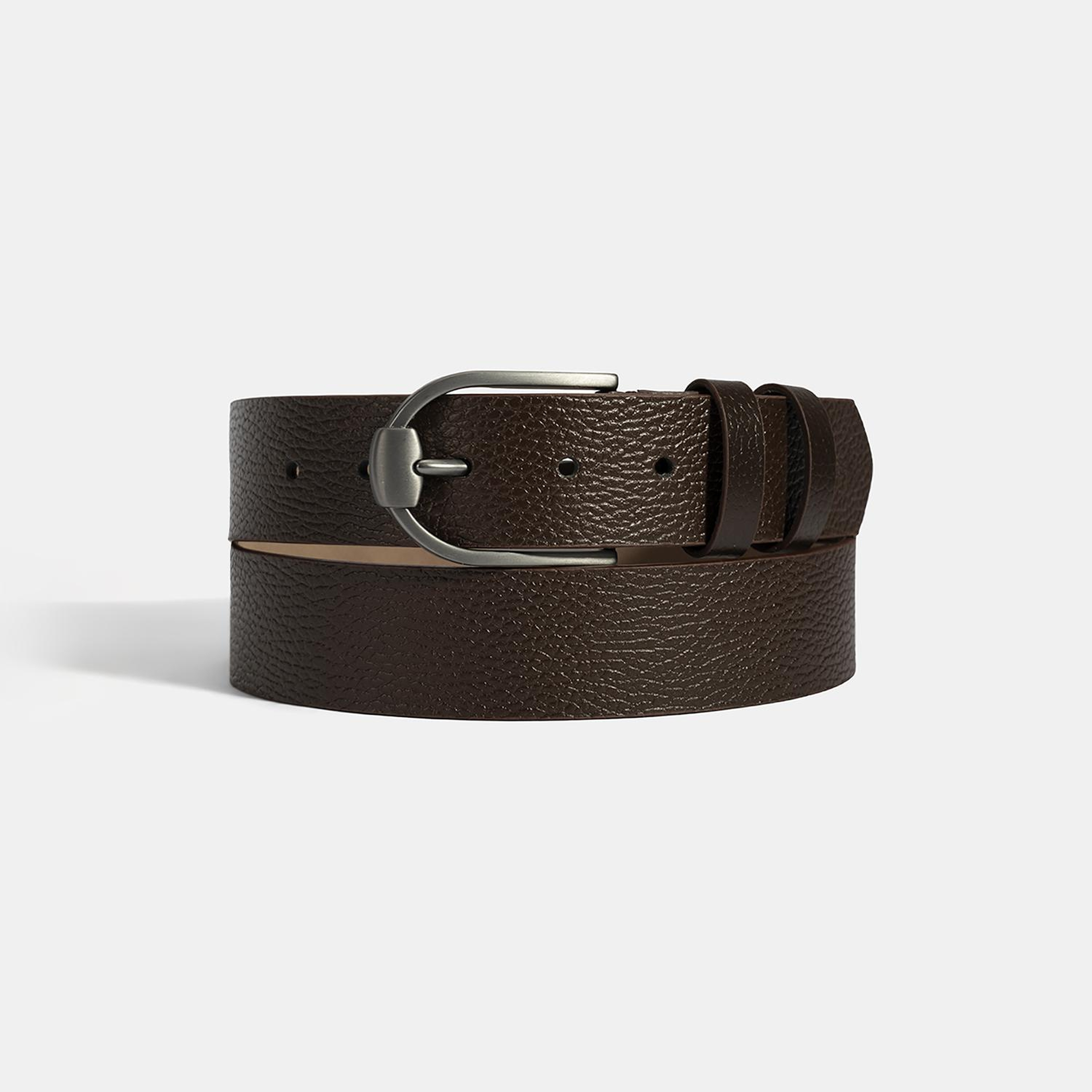 Erkek Kahve Deri Spor Kemer