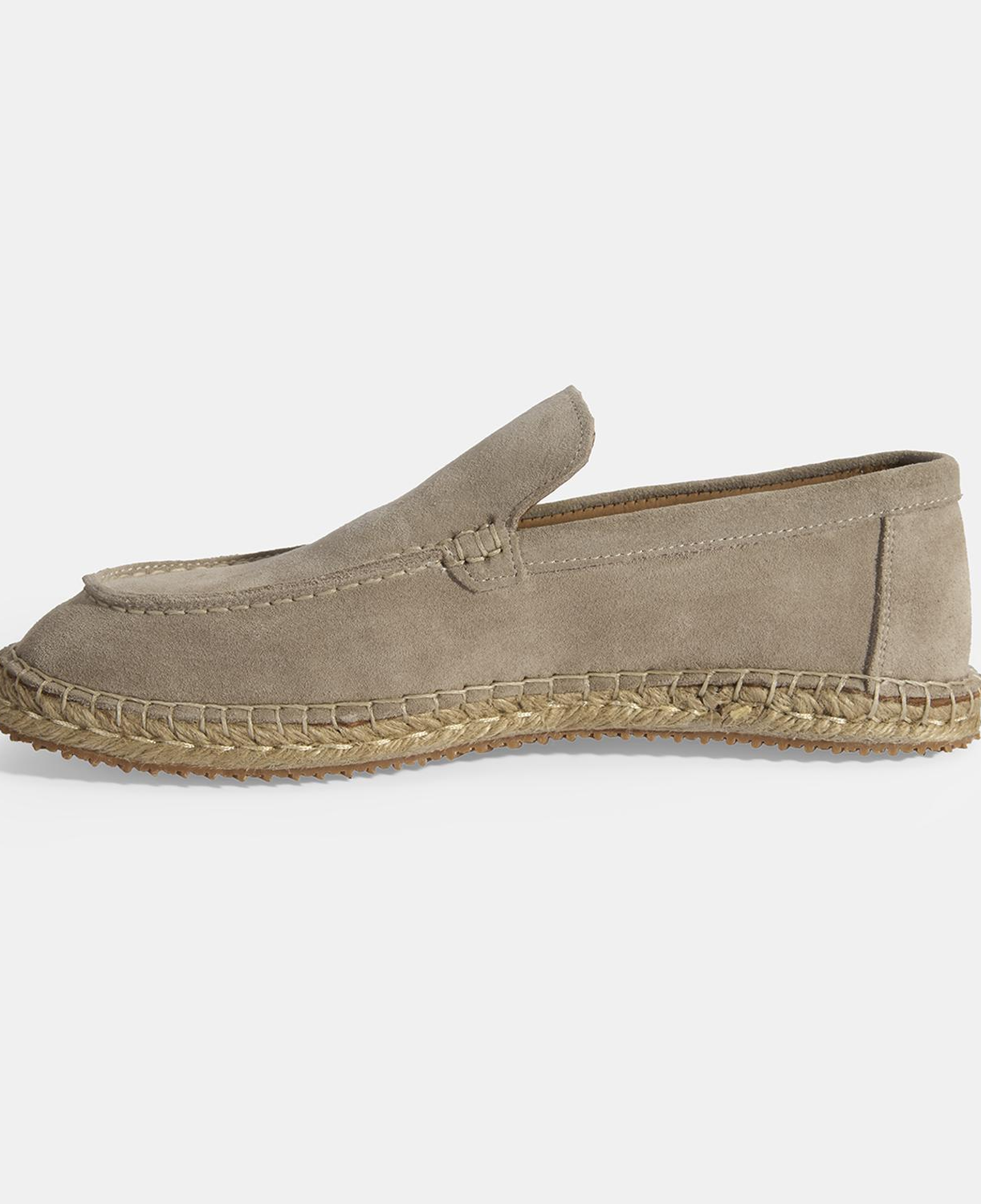 Erkek Bej Slip-On Süet Espadril