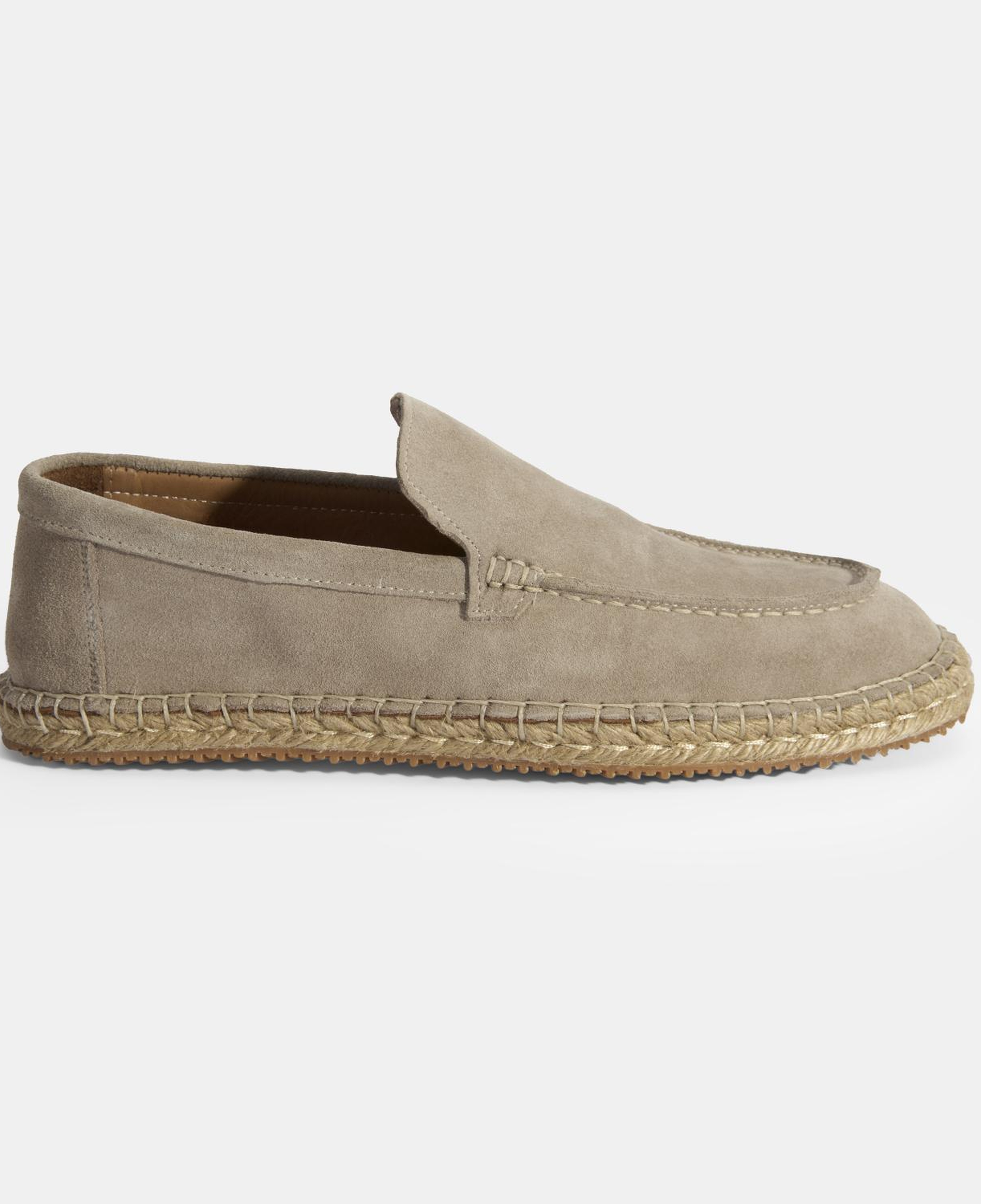 Erkek Bej Slip-On Süet Espadril