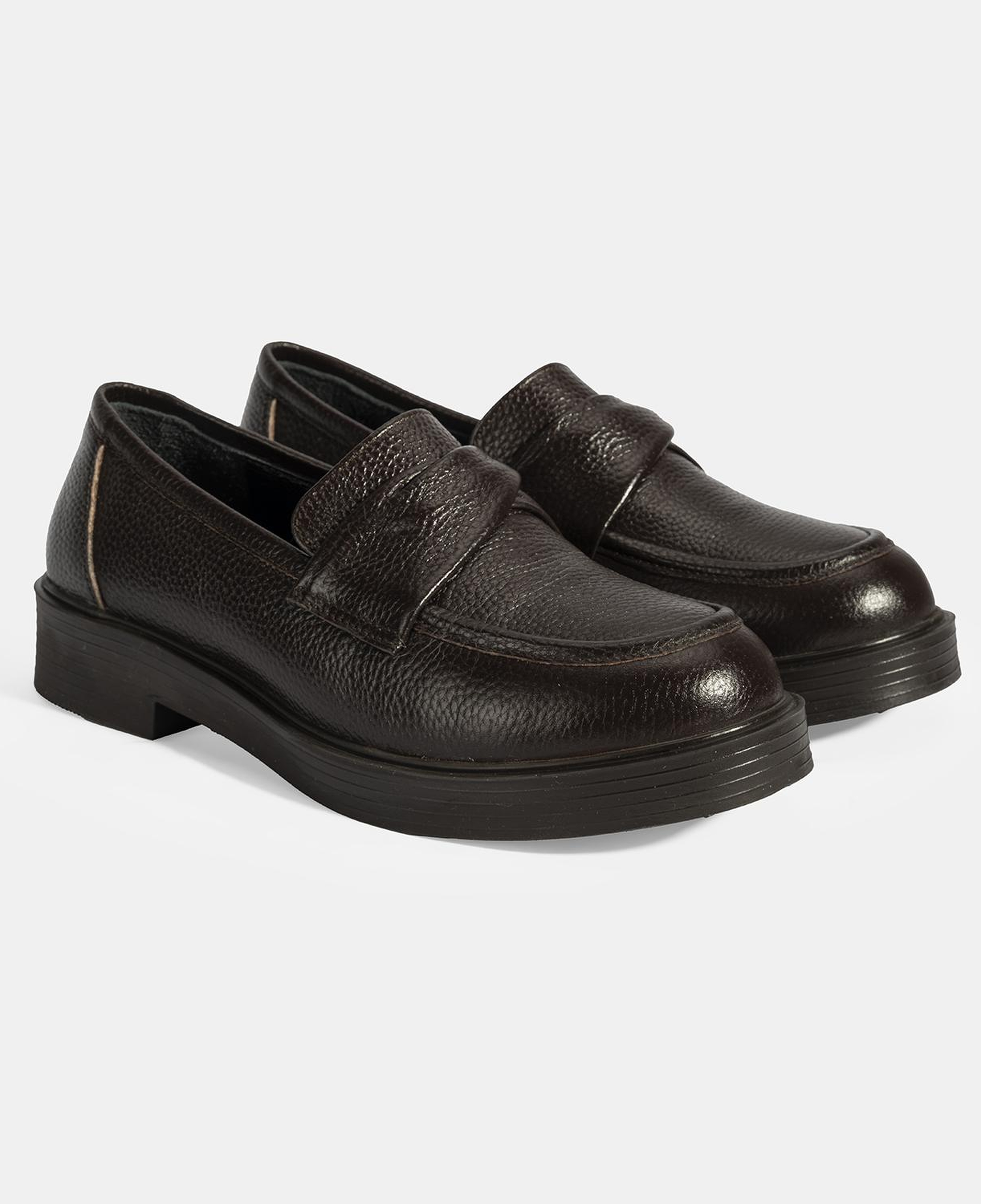 Kadın Kahve Deri Loafer