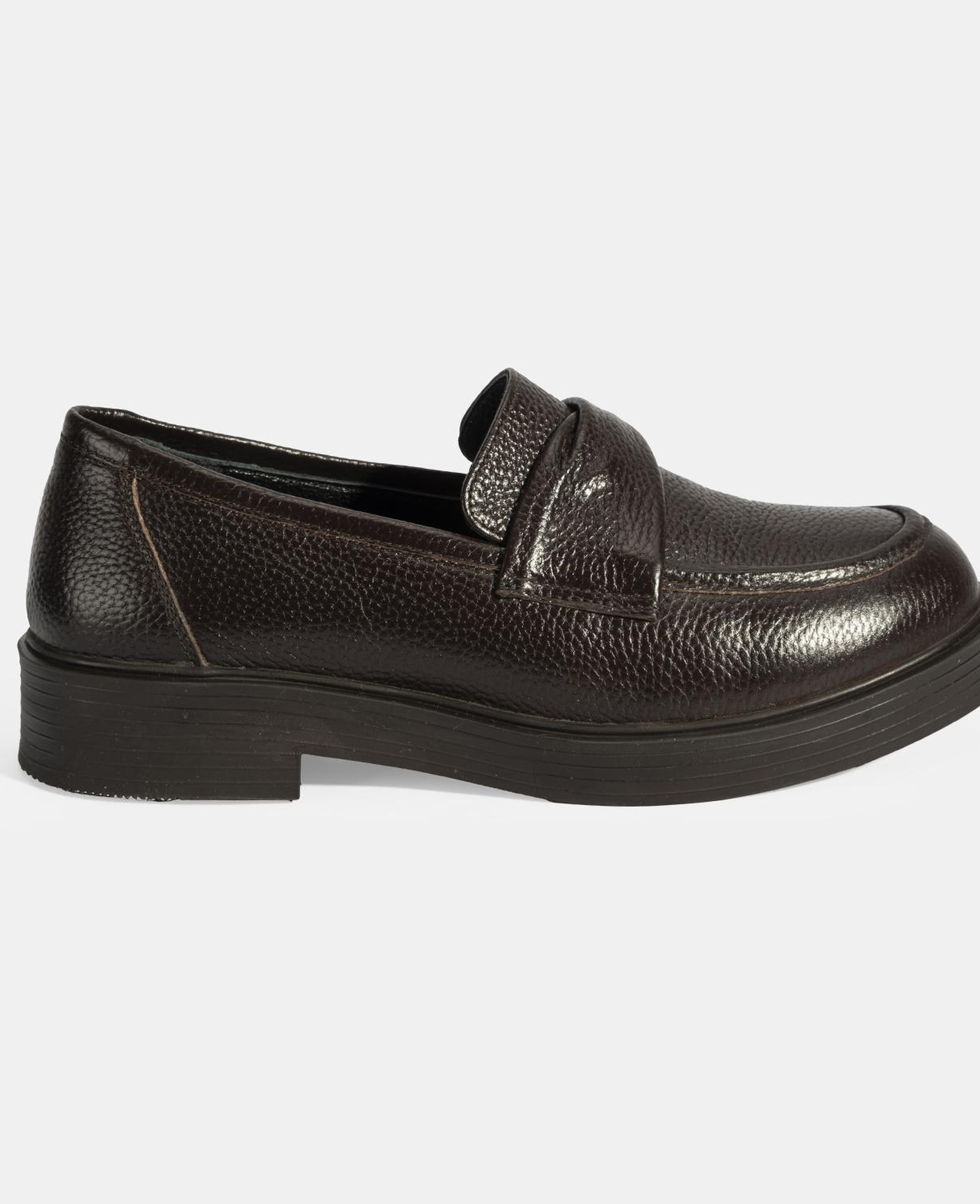 Kadın Kahve Deri Loafer