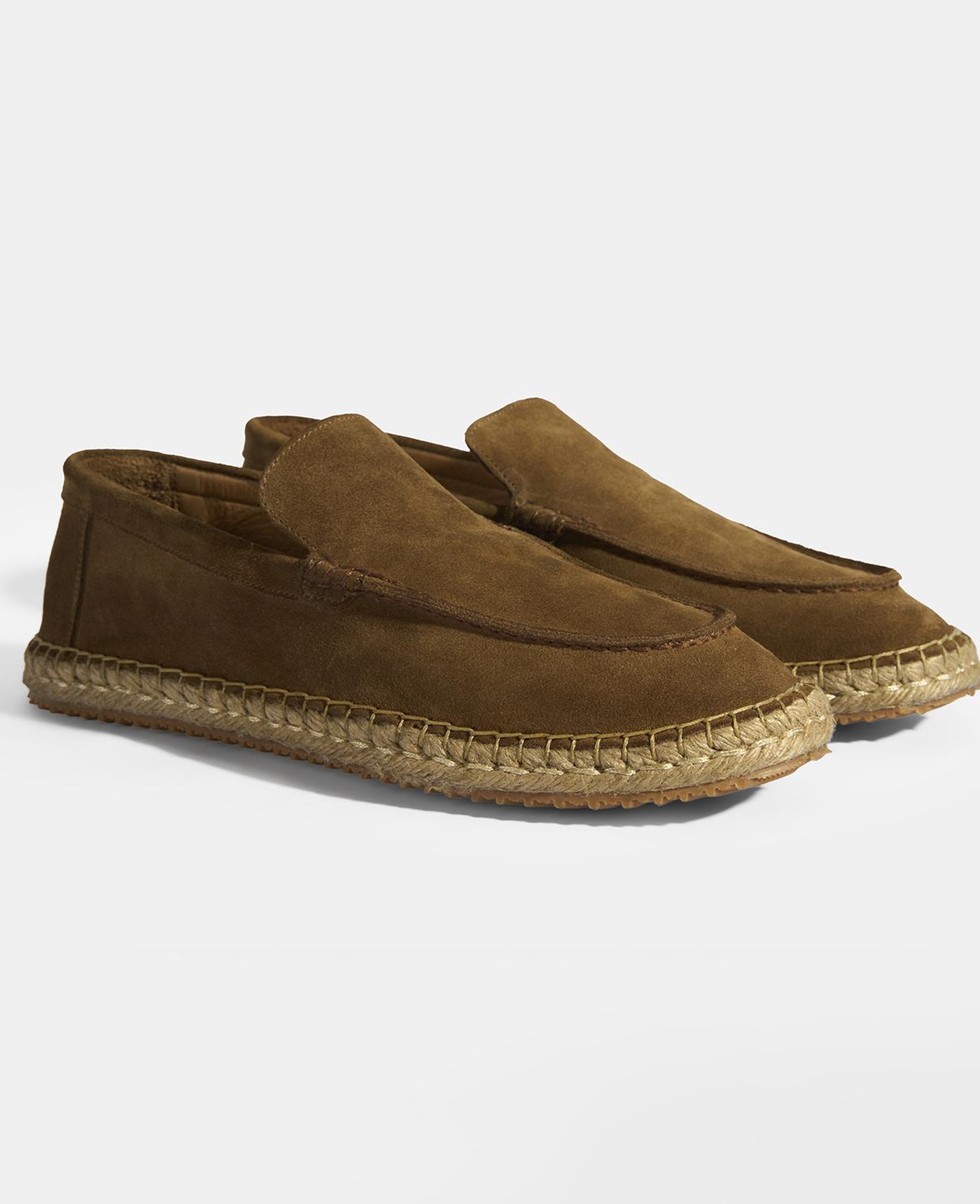 Erkek Taba Slip-On Süet Espadril