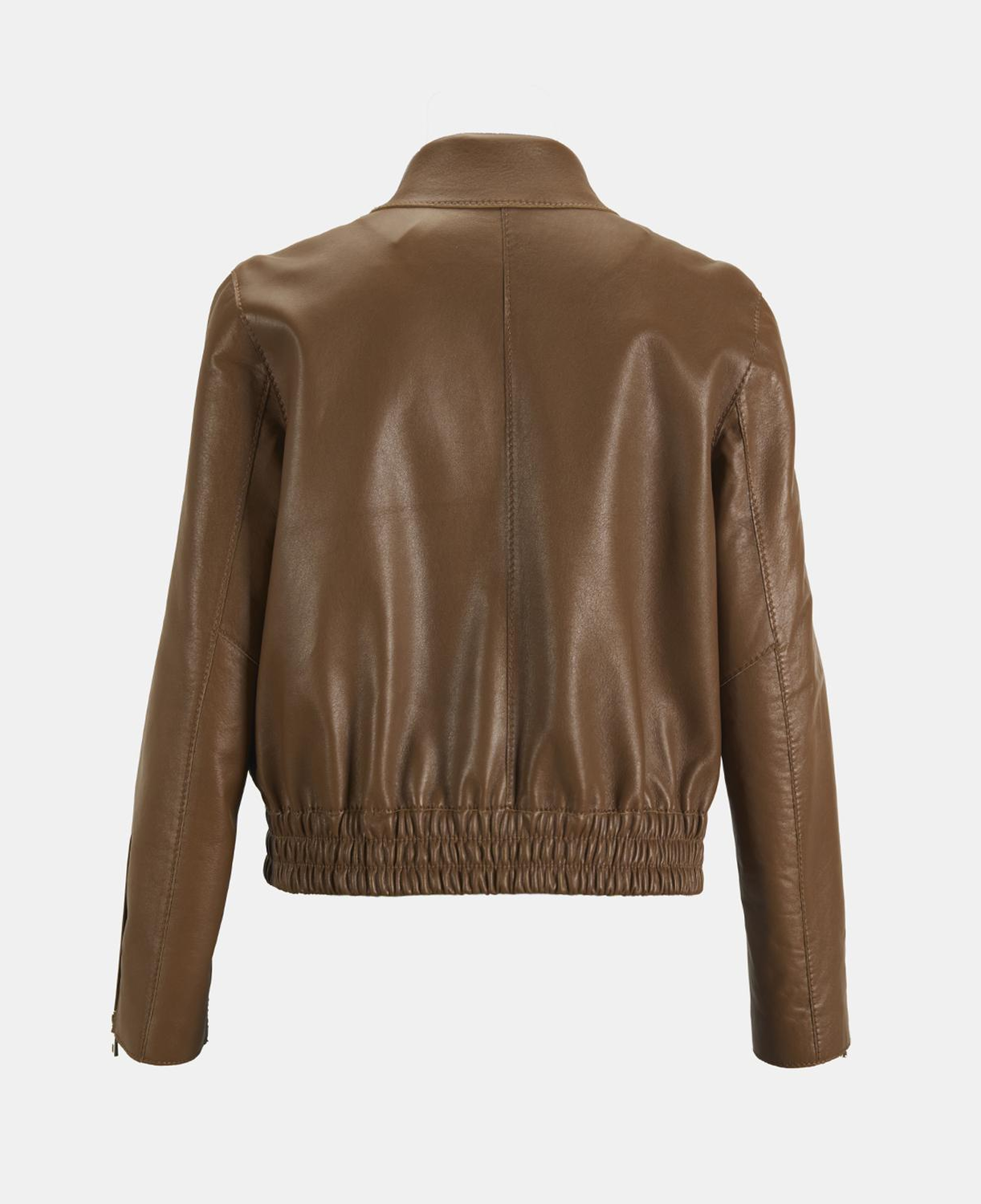 Limited Edition Kadın Taba Fermuarlı Bomber Mont