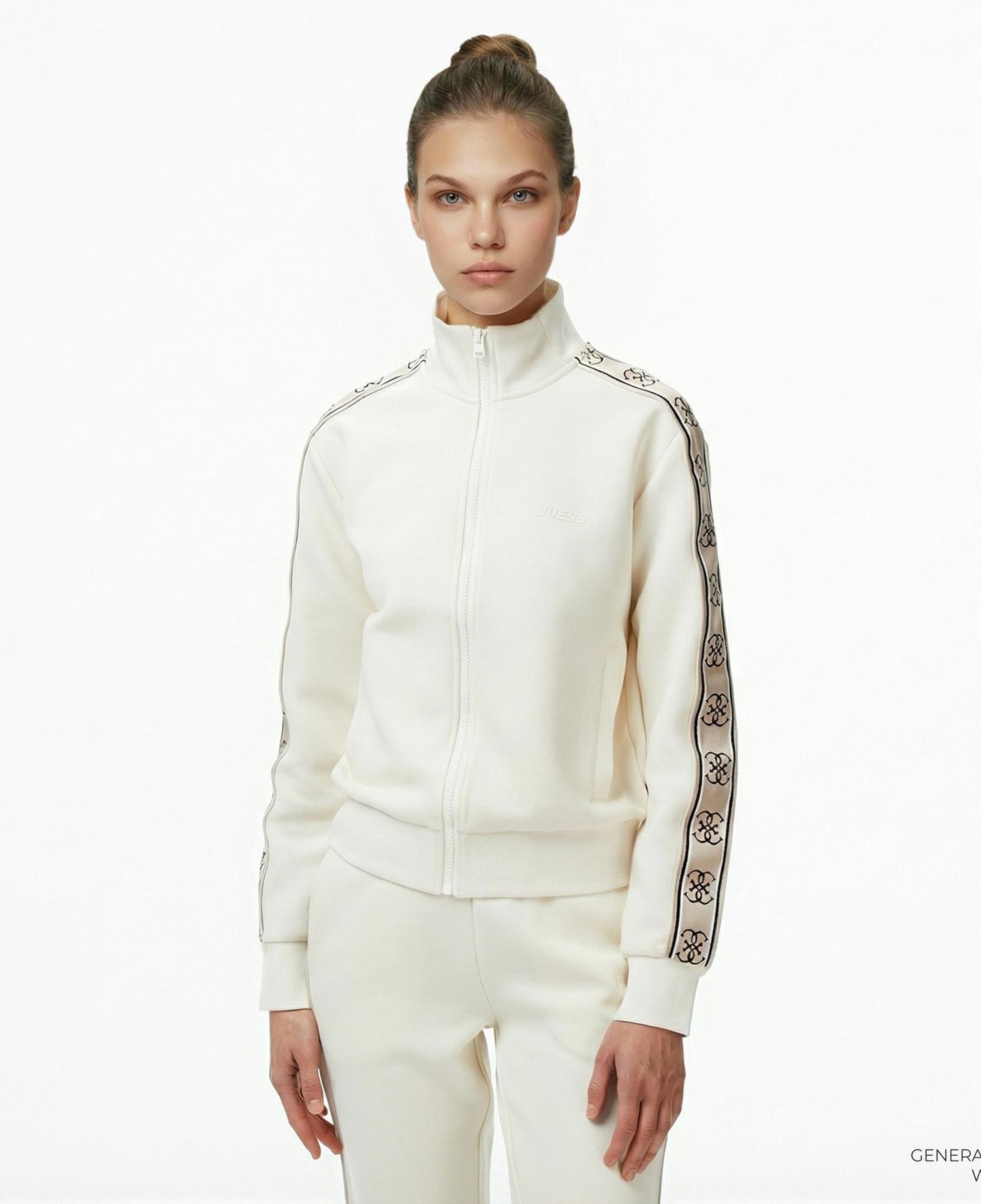 Guess Britney Kadın Beyaz Sweatshirt