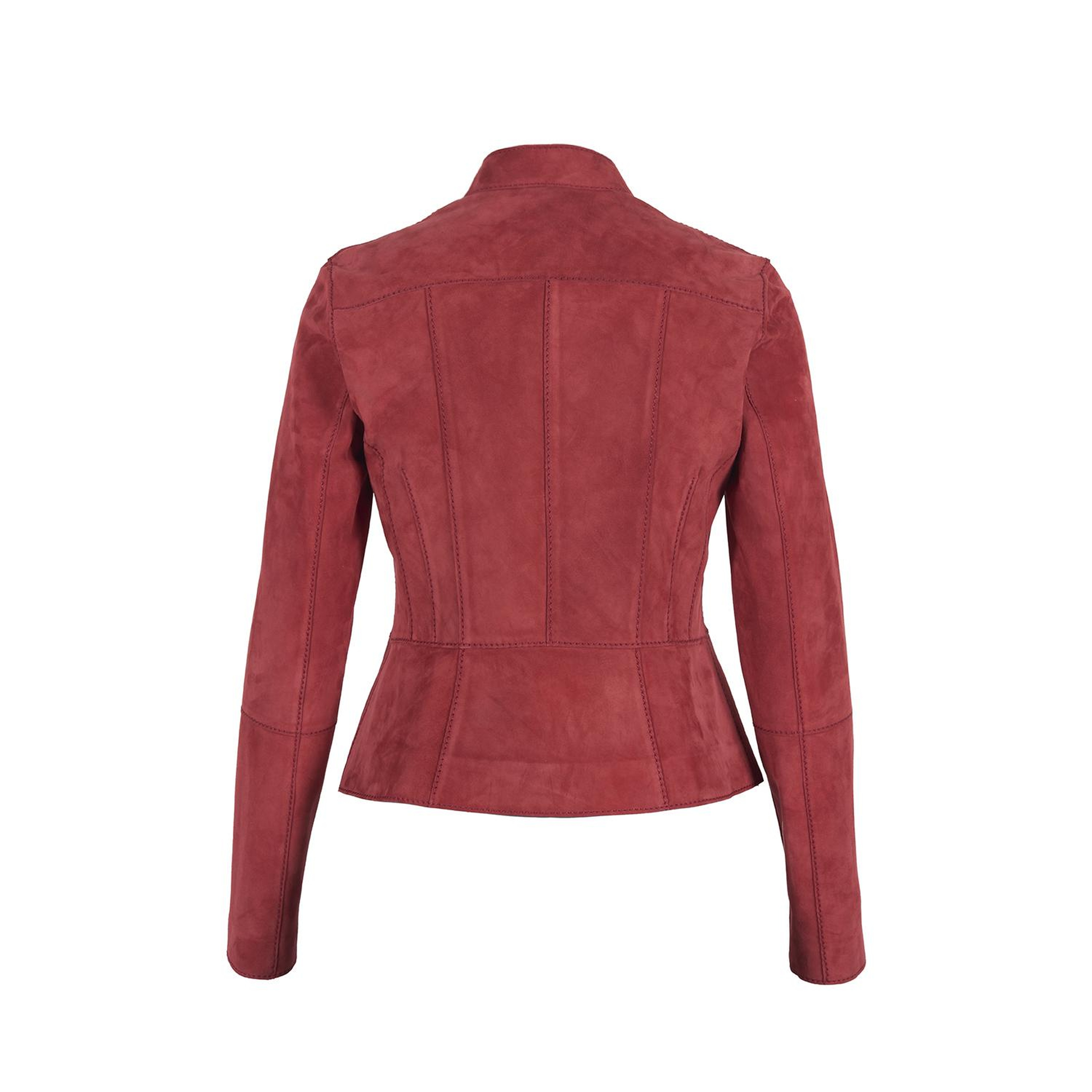 Chantoya Kırmızı Kadın Süet Ceket