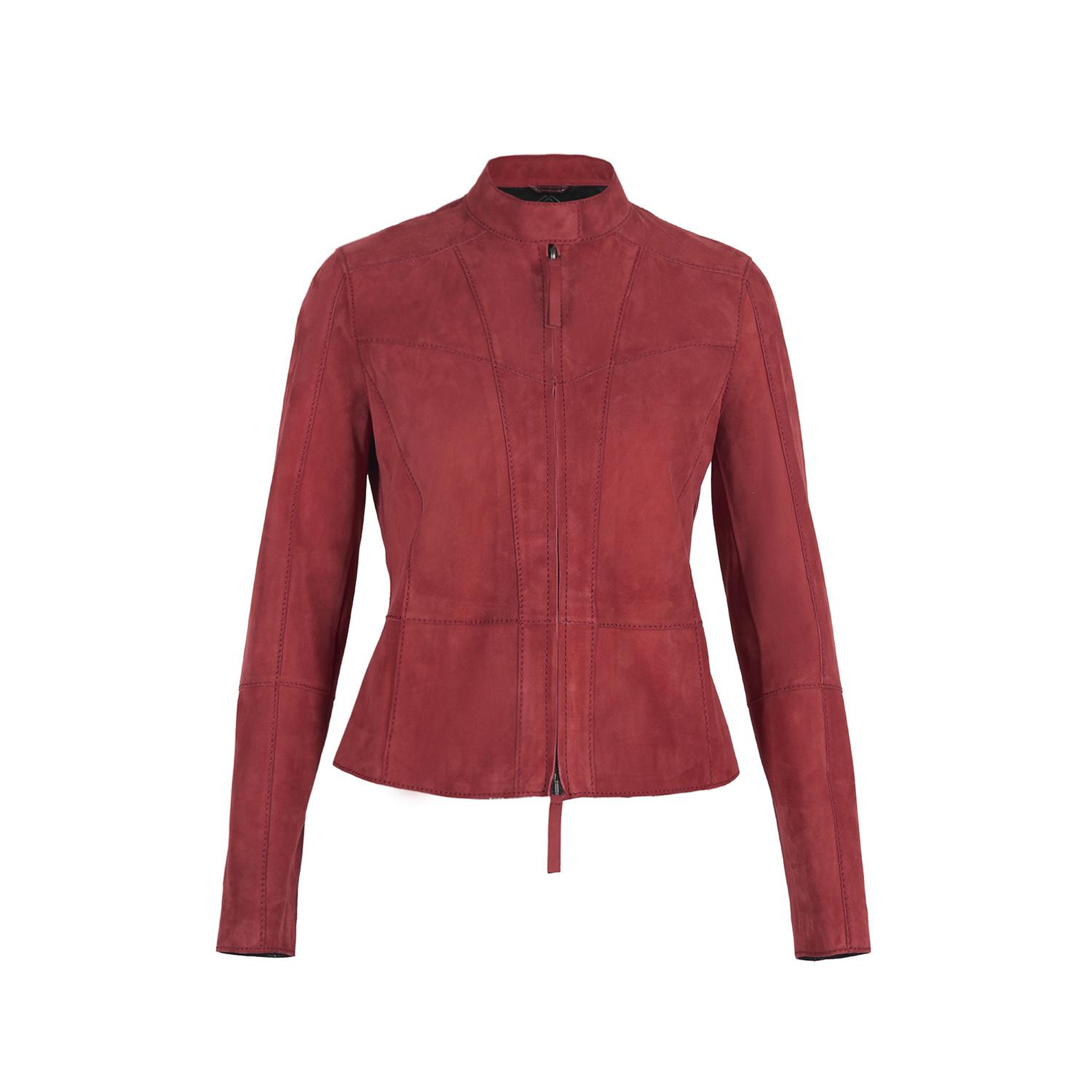 Chantoya Kırmızı Kadın Süet Ceket