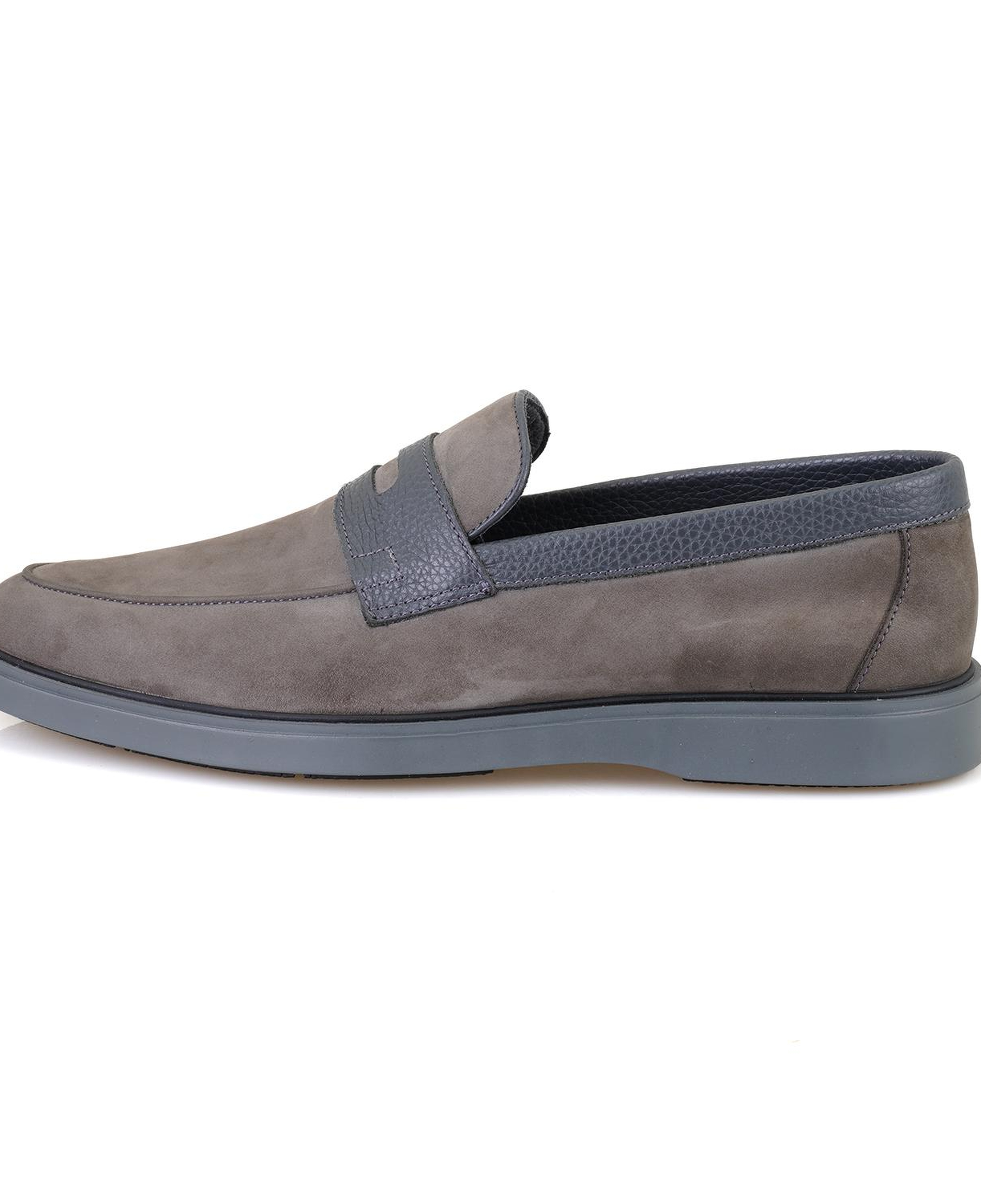 Barnes Gri Erkek Nubuk Deri Günlük Ayakkabı