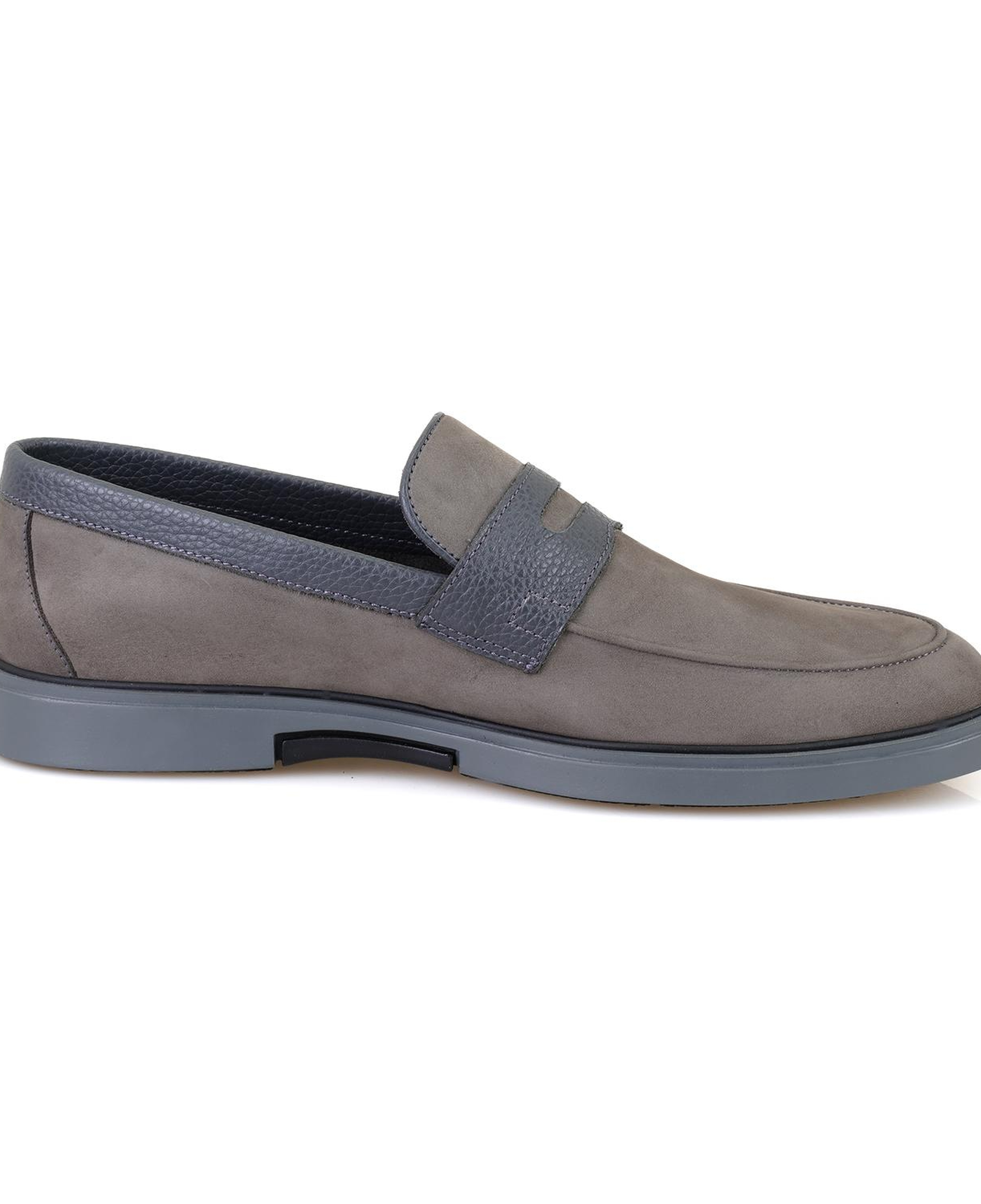 Barnes Gri Erkek Nubuk Deri Günlük Ayakkabı