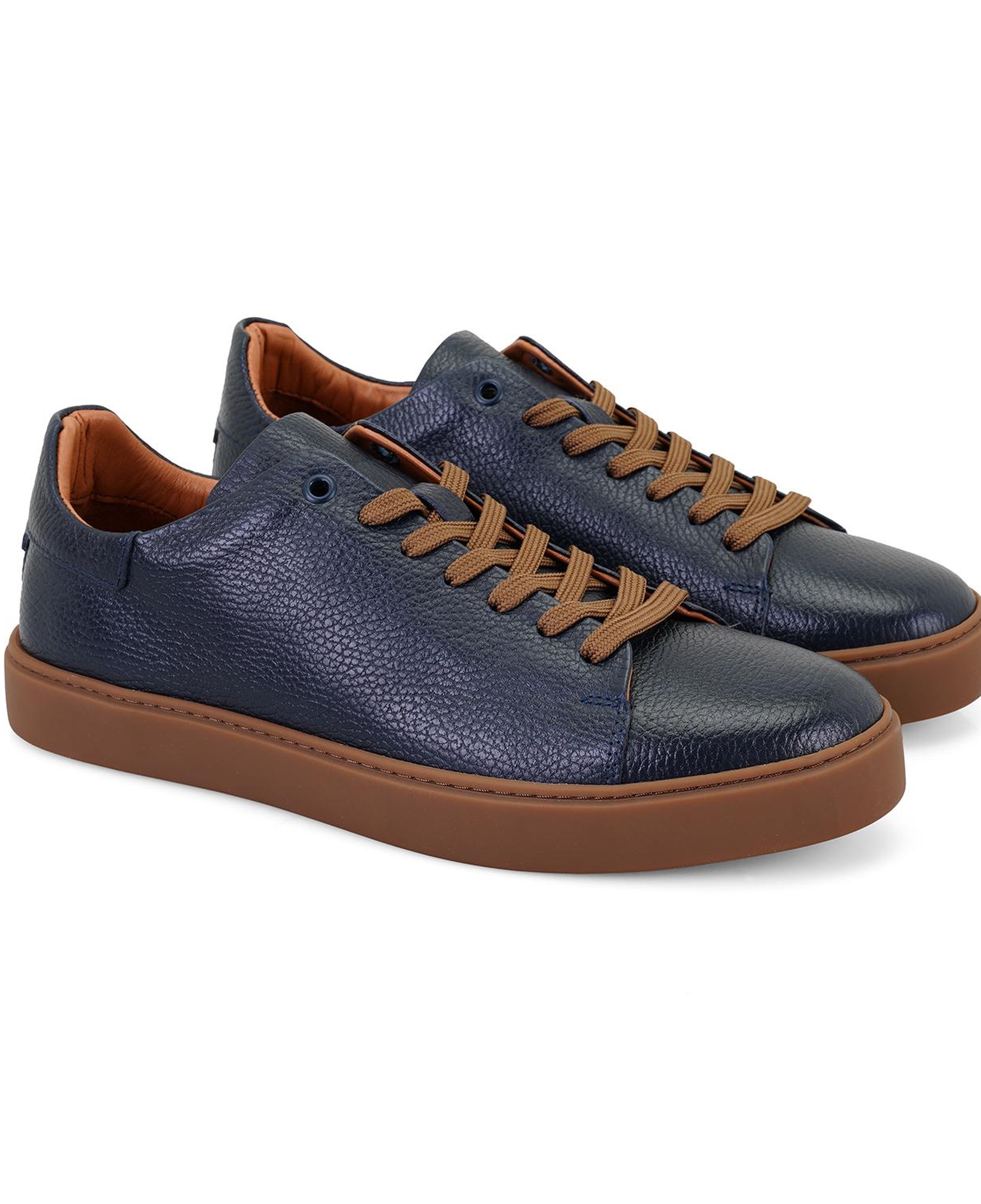 Larry Lacivert Erkek Deri Günlük Ayakkabı