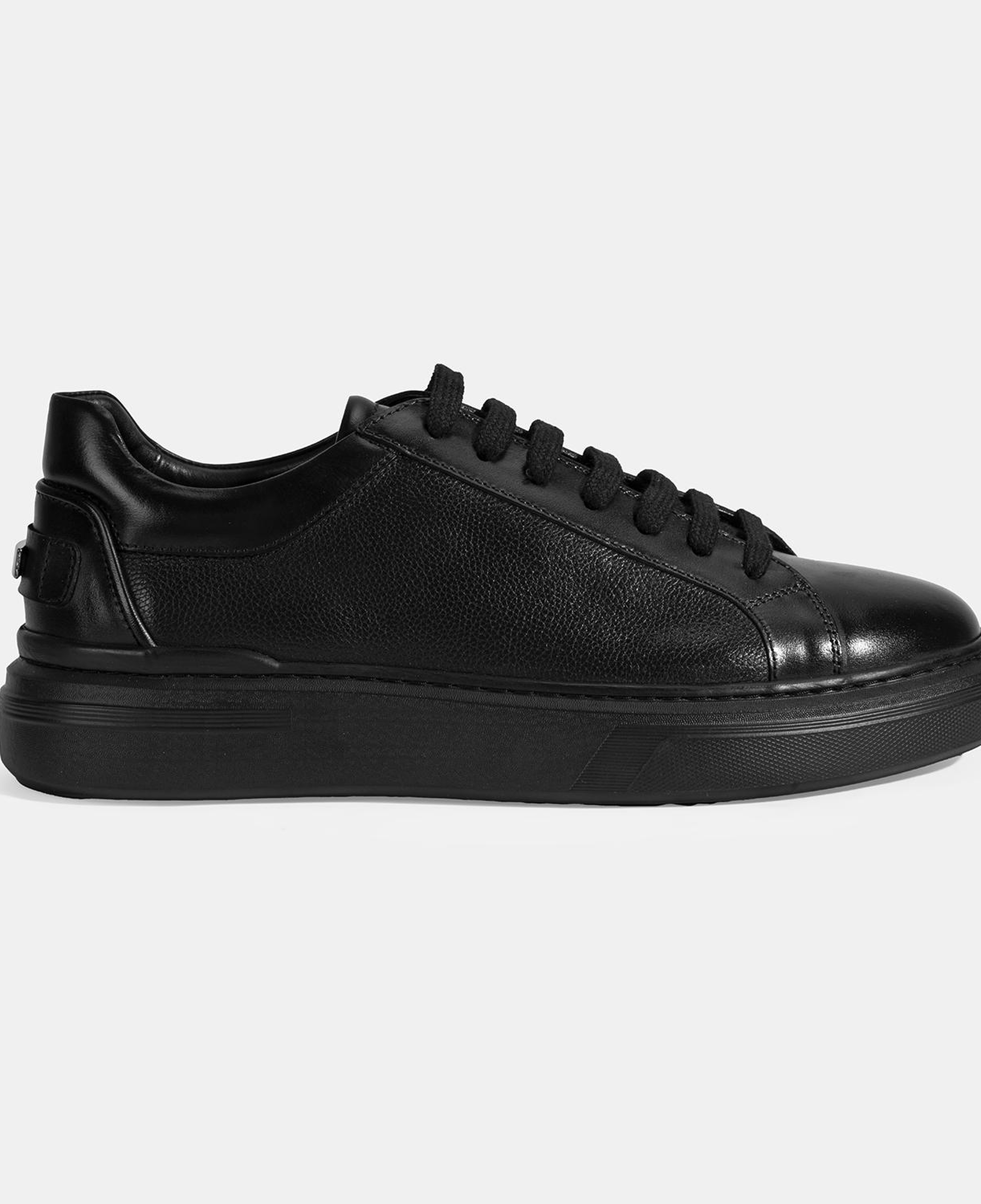 Erkek Siyah Bağcıklı Deri Günlük Ayakkabı