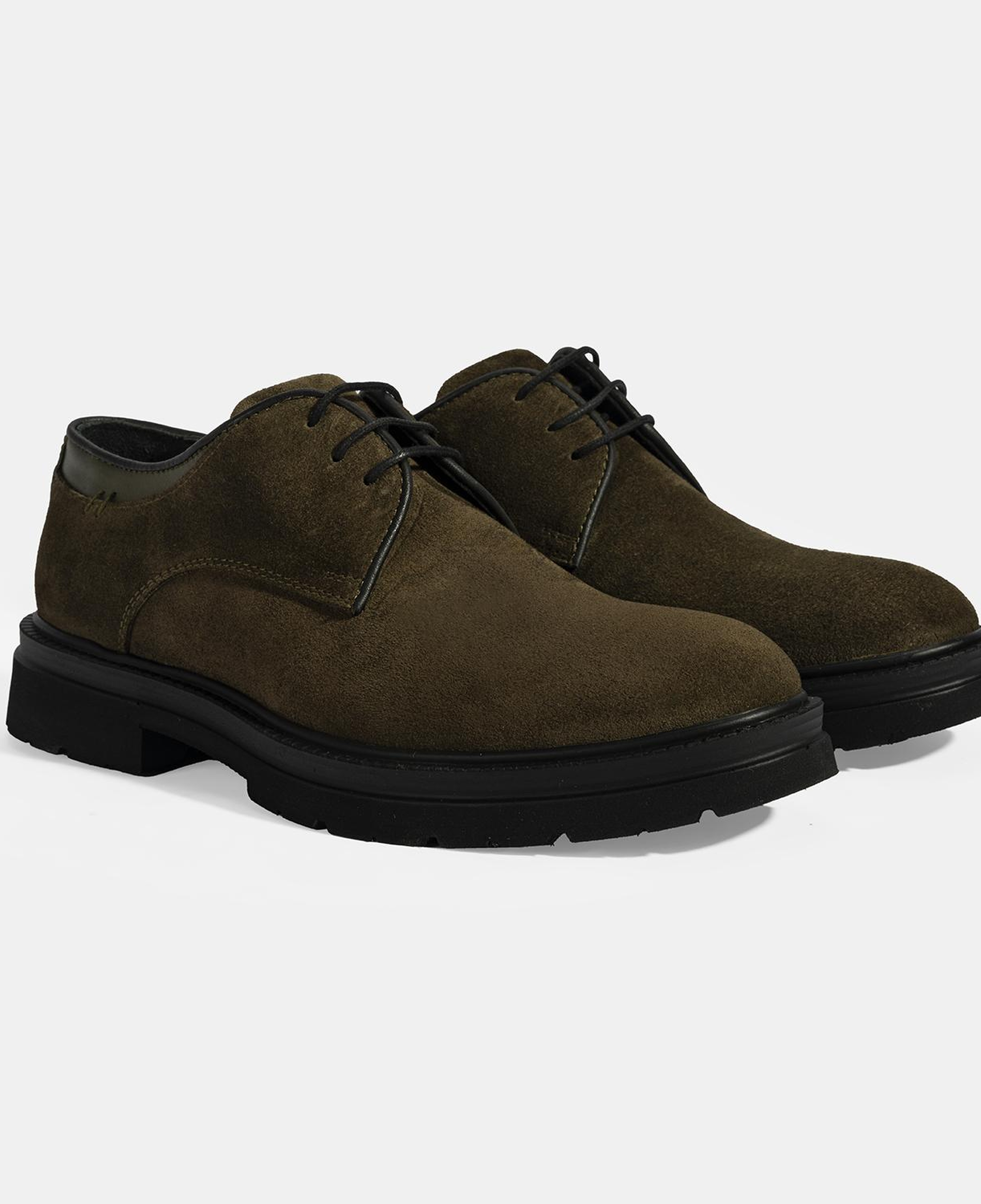 Erkek Yeşil Bağcıklı Süet Günlük Ayakkabı