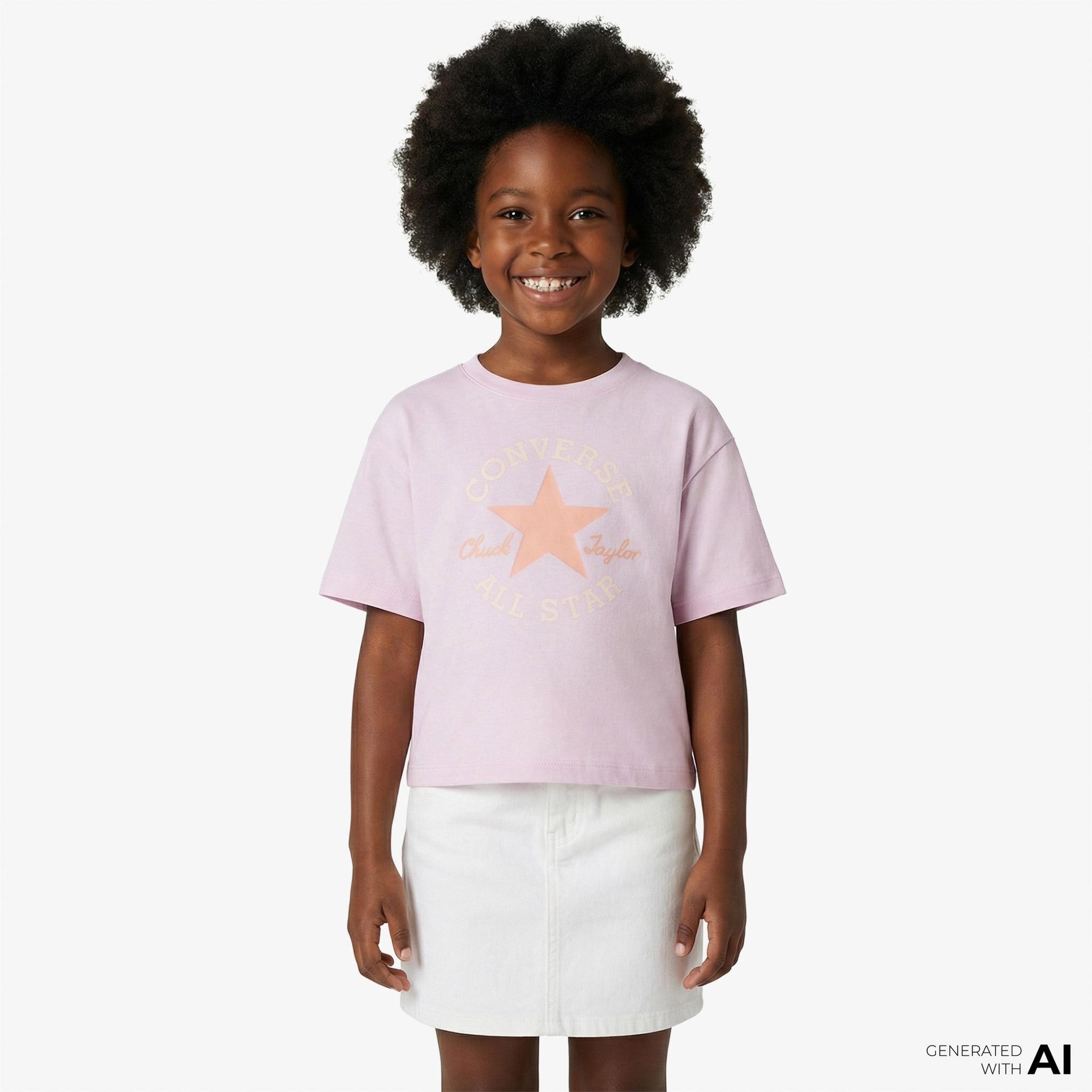Converse Chuck Taylor Çocuk Pembe T-Shirt