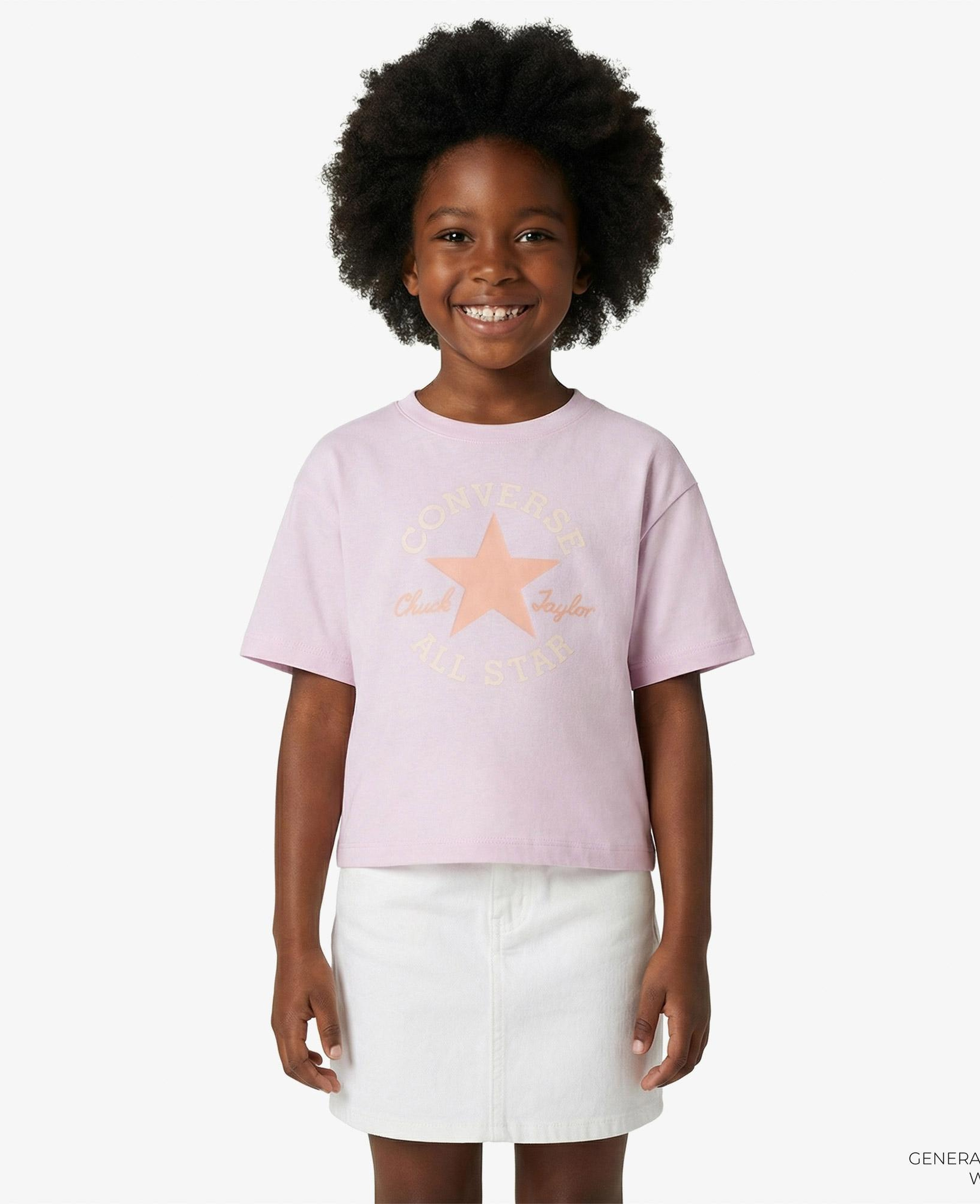 Converse Chuck Taylor Çocuk Pembe T-Shirt