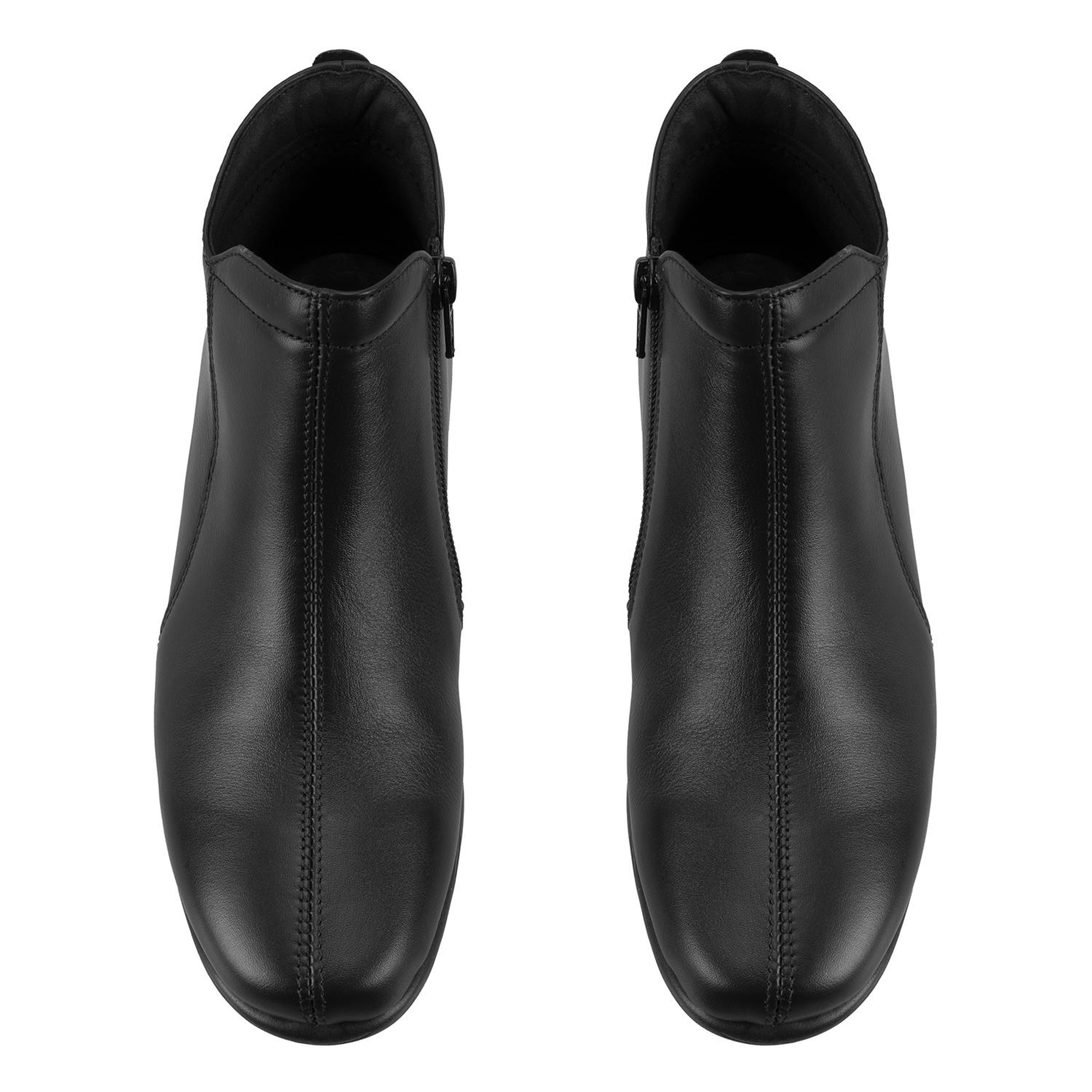 Jalyn Siyah Kadın DesaComfort Fermuarlı Deri Bot