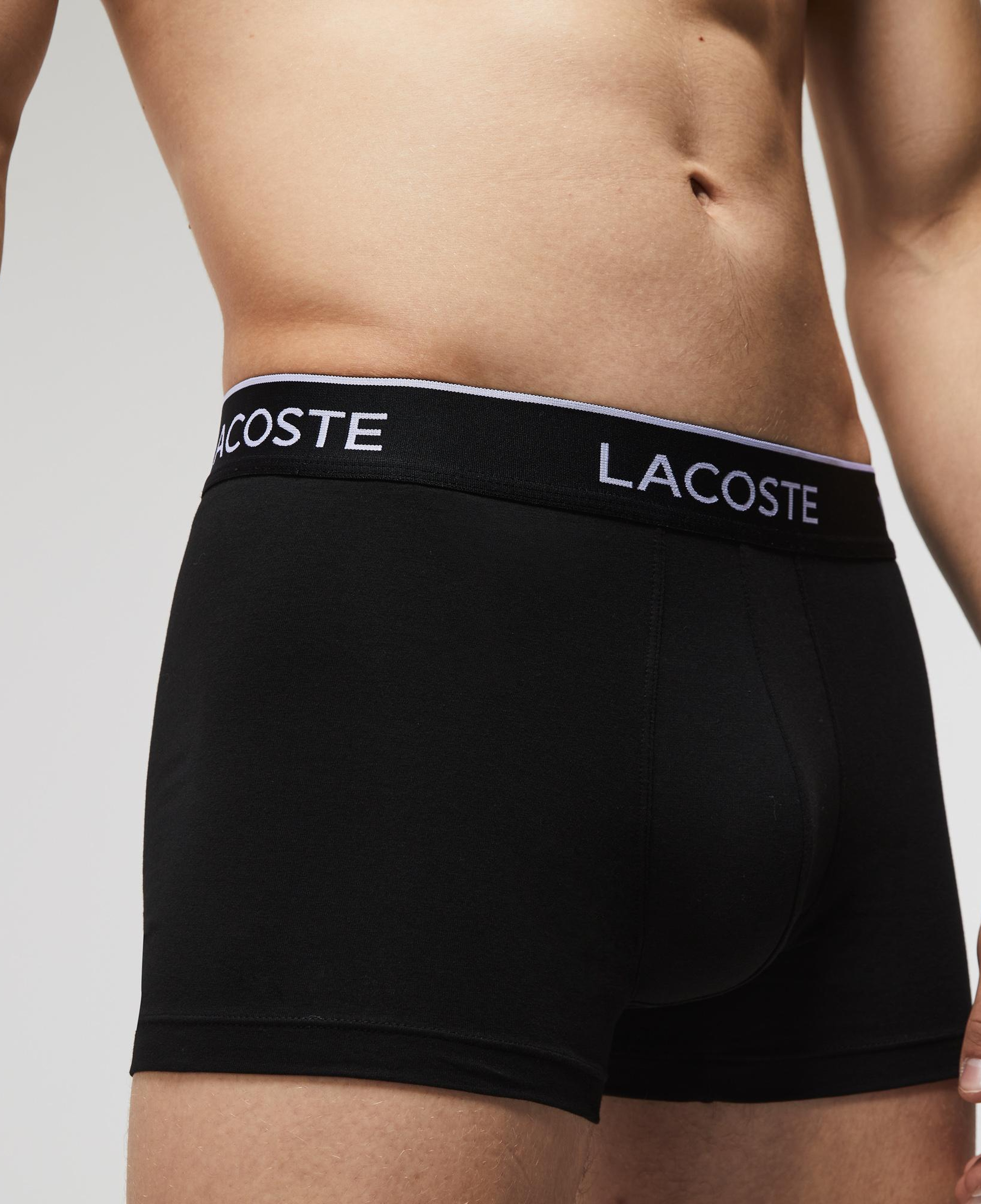 Lacoste Erkek 3'lü Siyah Boxer