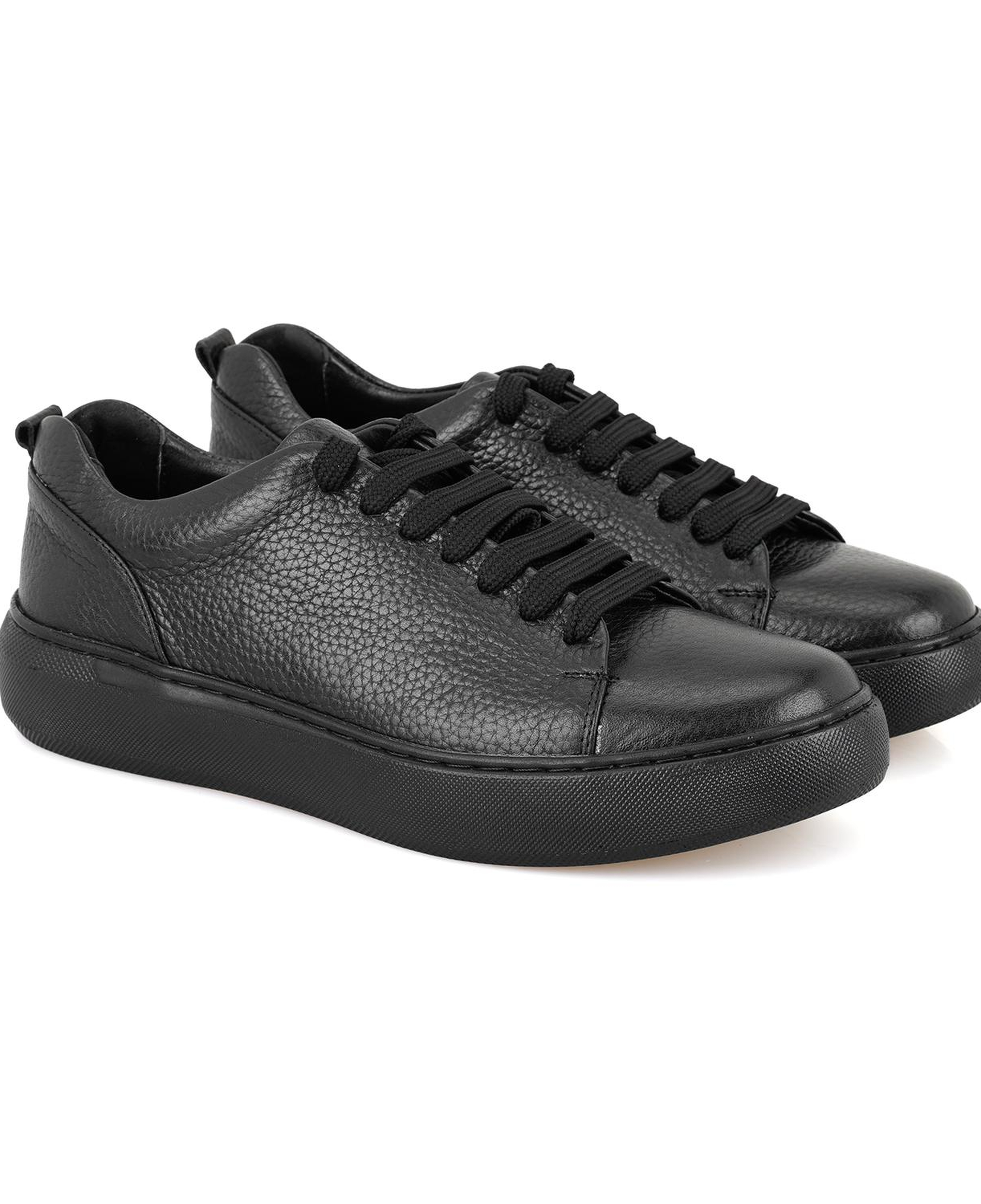 Kadın Siyah Deri Spor Ayakkabı