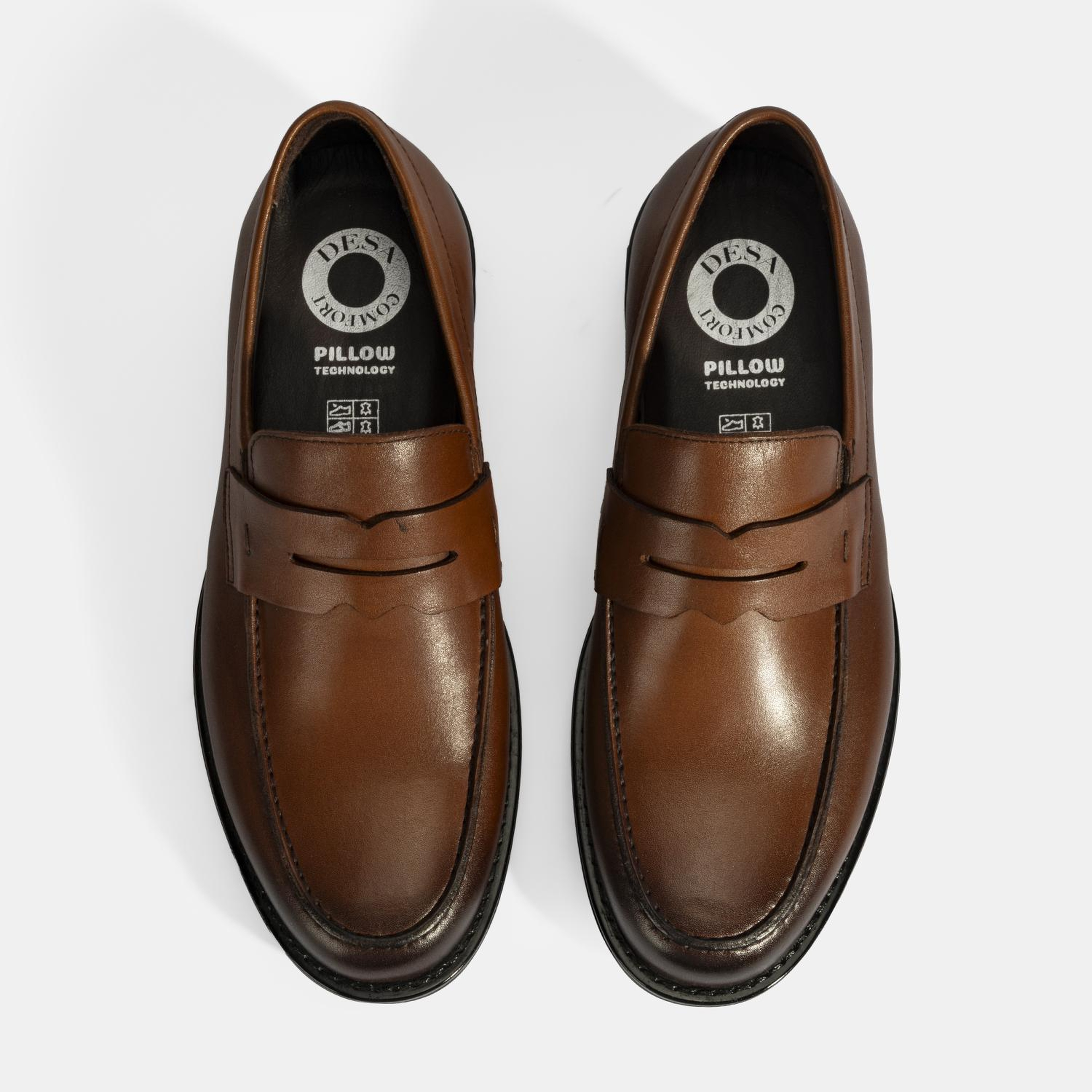 Erkek Taba DesaComfort Deri Loafer