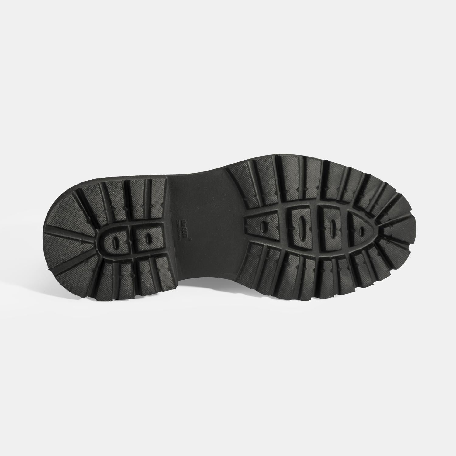 Erkek Lacivert Metal Toka Detaylı Deri Loafer