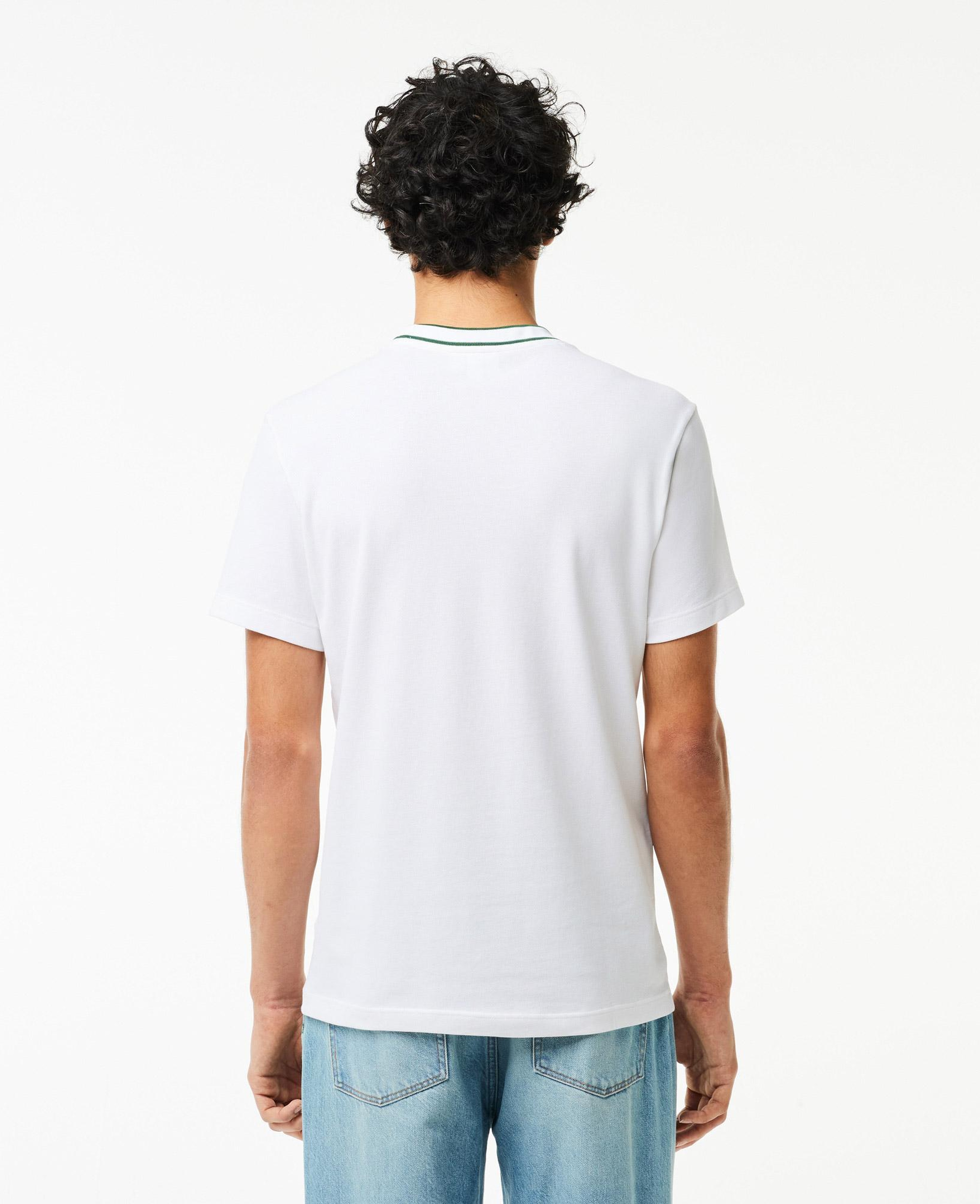 Lacoste Erkek Regular Fit Bisiklet Yaka Beyaz T-Shirt