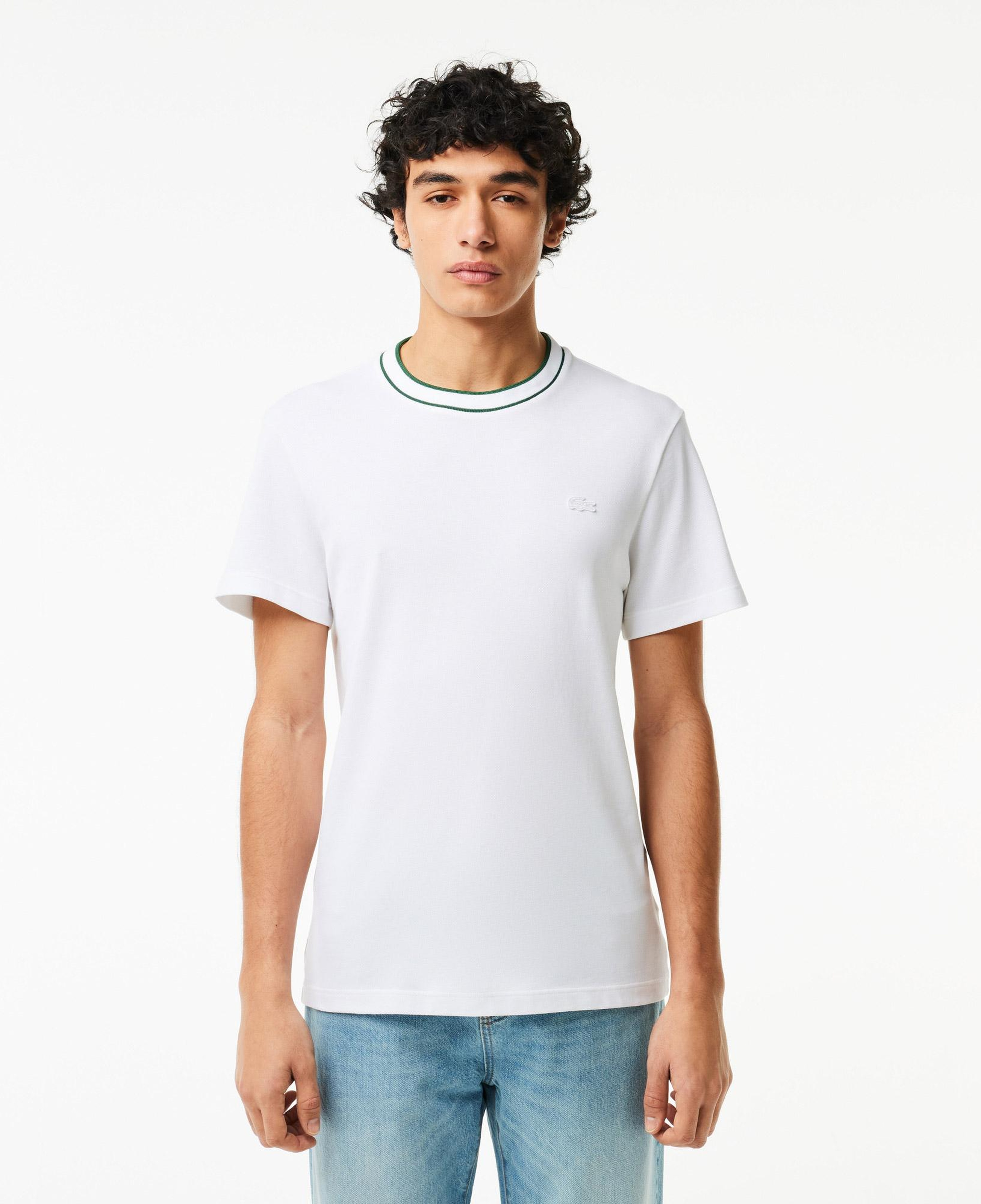 Lacoste Erkek Regular Fit Bisiklet Yaka Beyaz T-Shirt