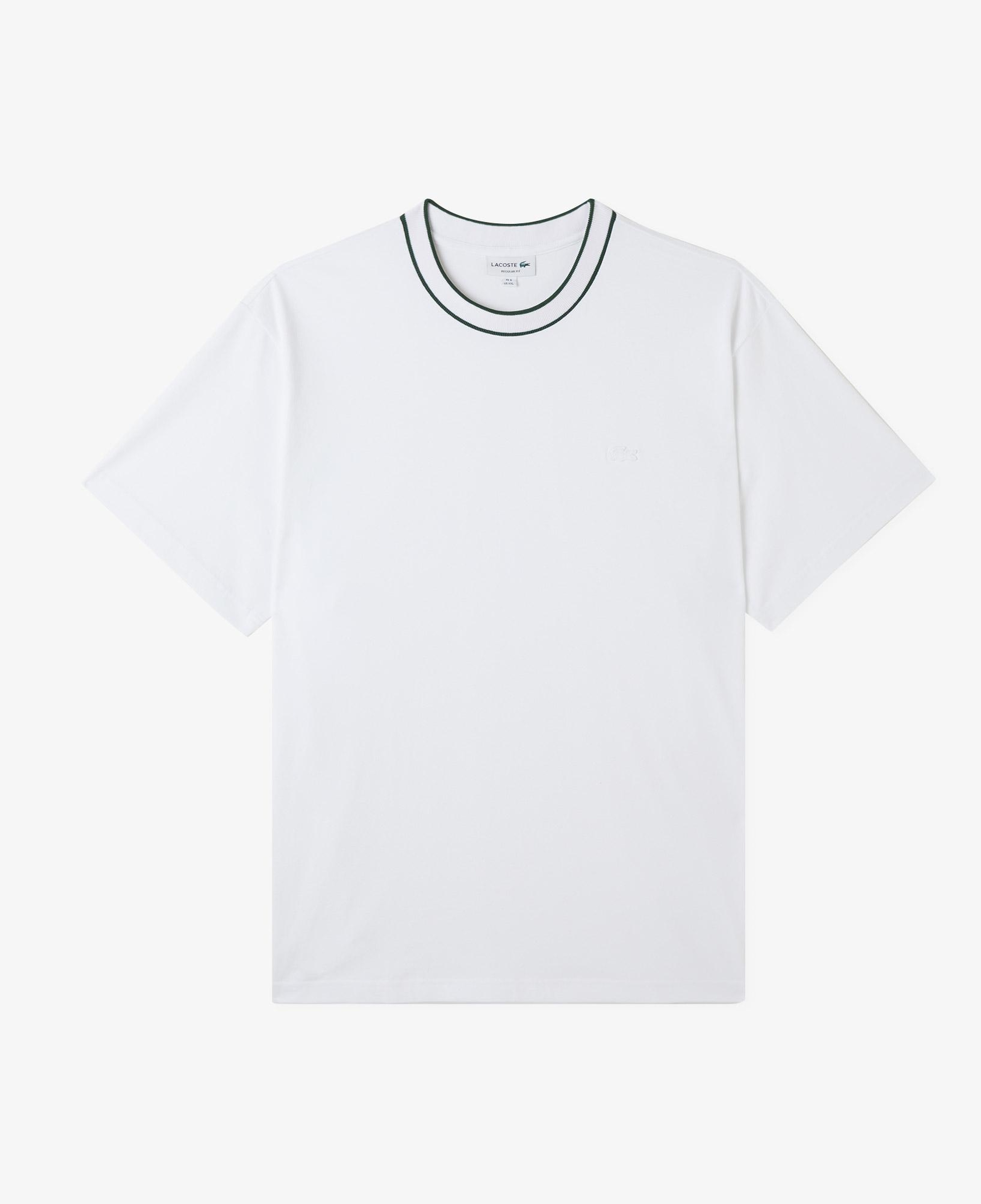 Lacoste Erkek Regular Fit Bisiklet Yaka Beyaz T-Shirt