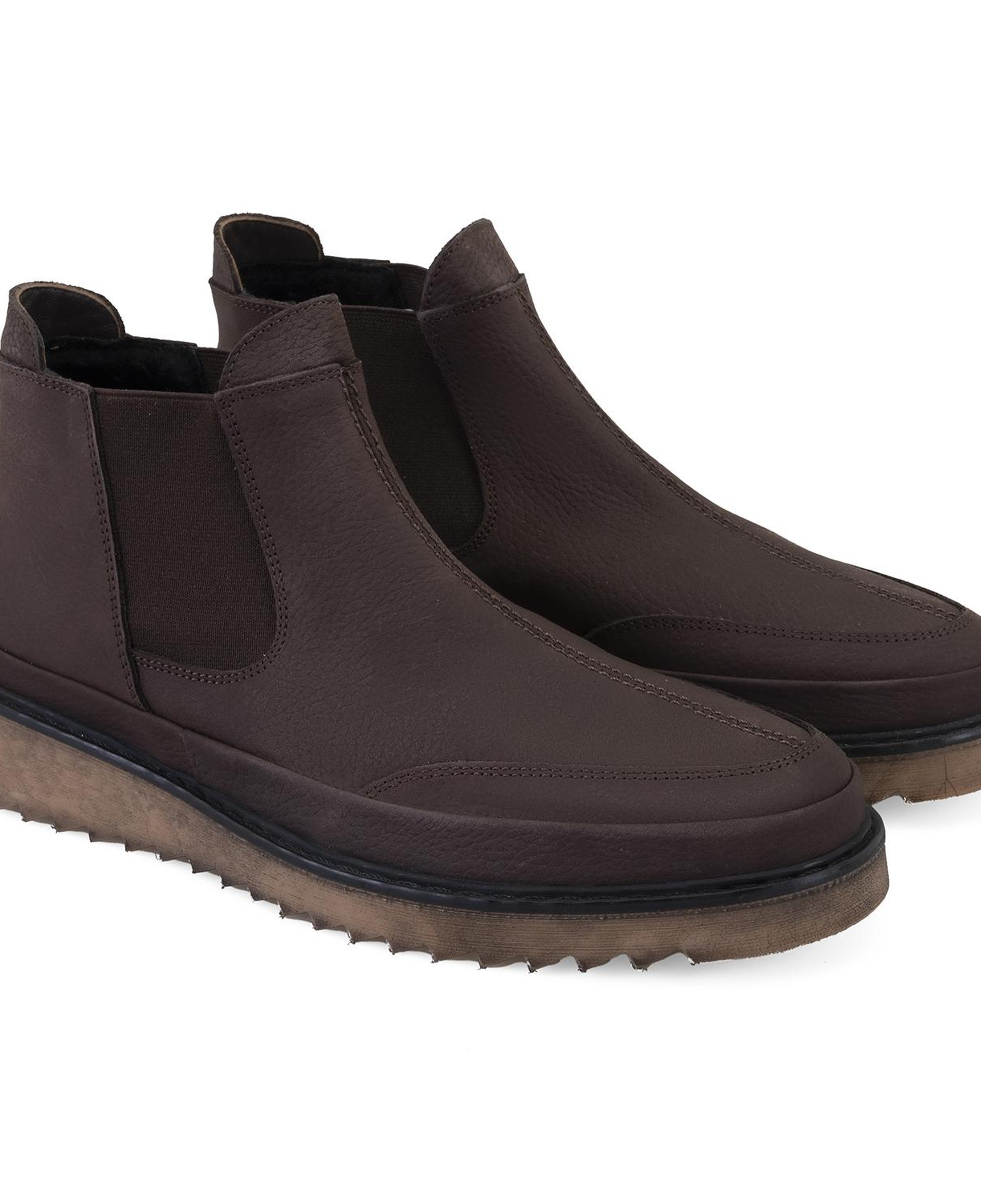 Aniana Kahve Erkek Deri Chelsea Bot