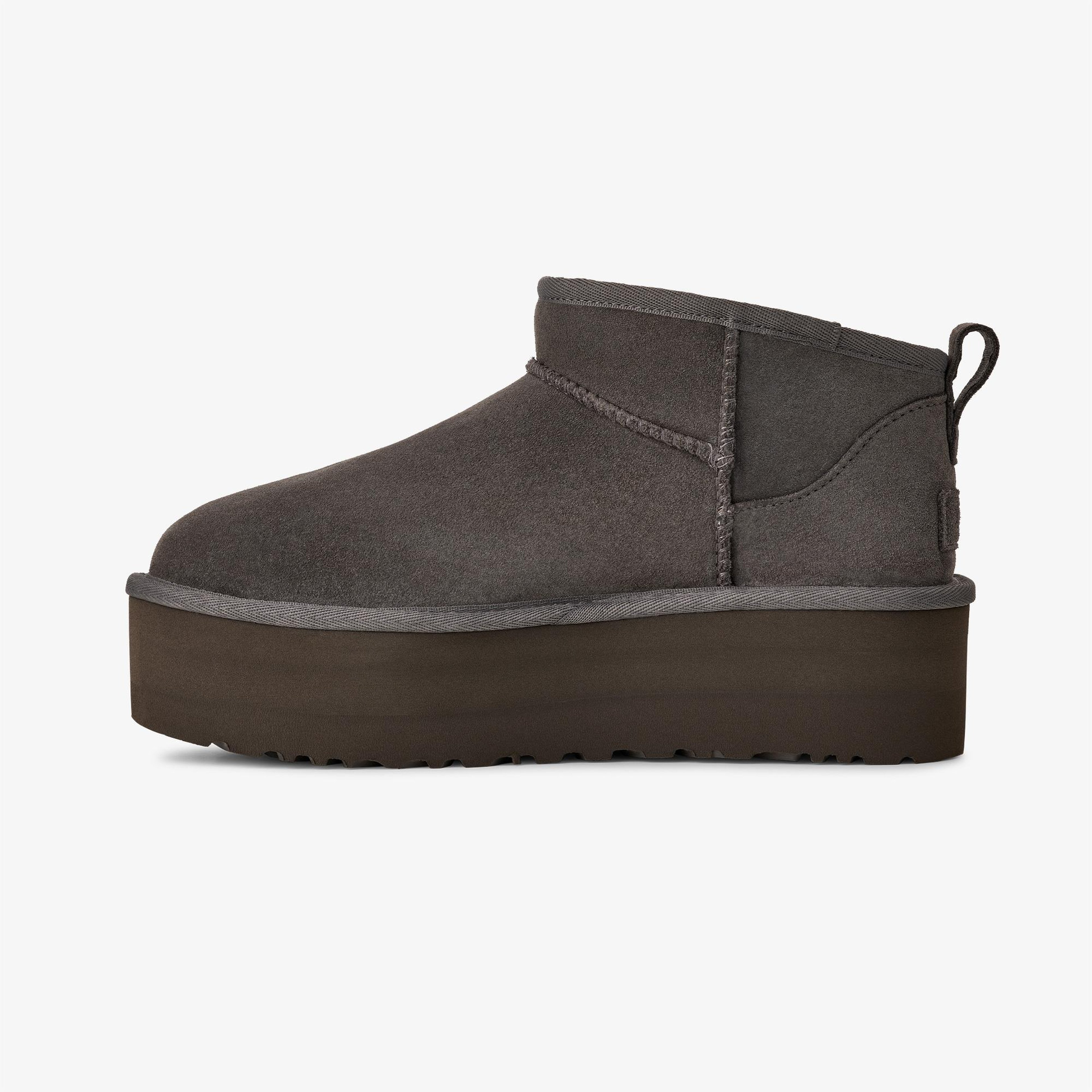 UGG Classic Ultra Mini Platform Kadın Antrasit Bot