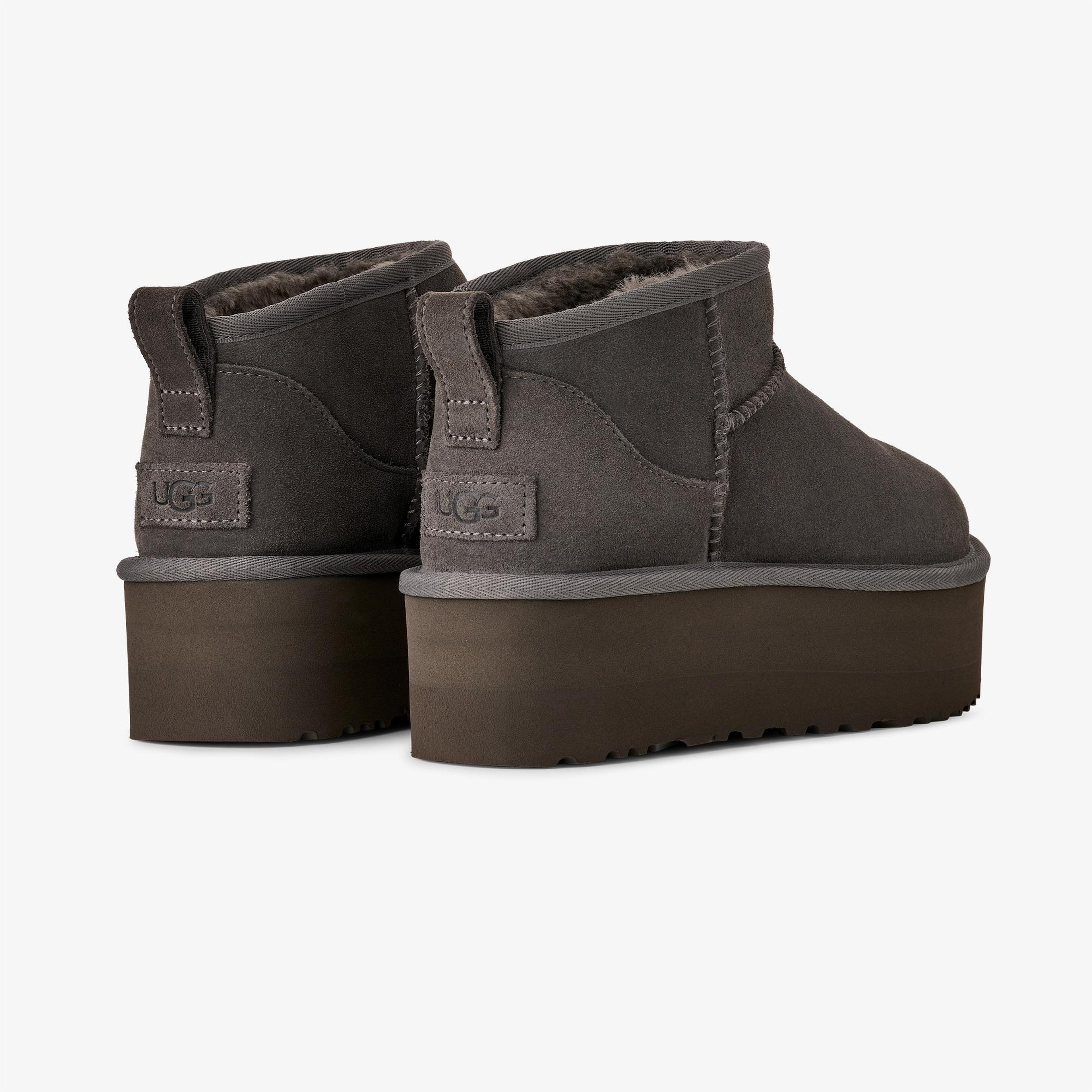UGG Classic Ultra Mini Platform Kadın Antrasit Bot