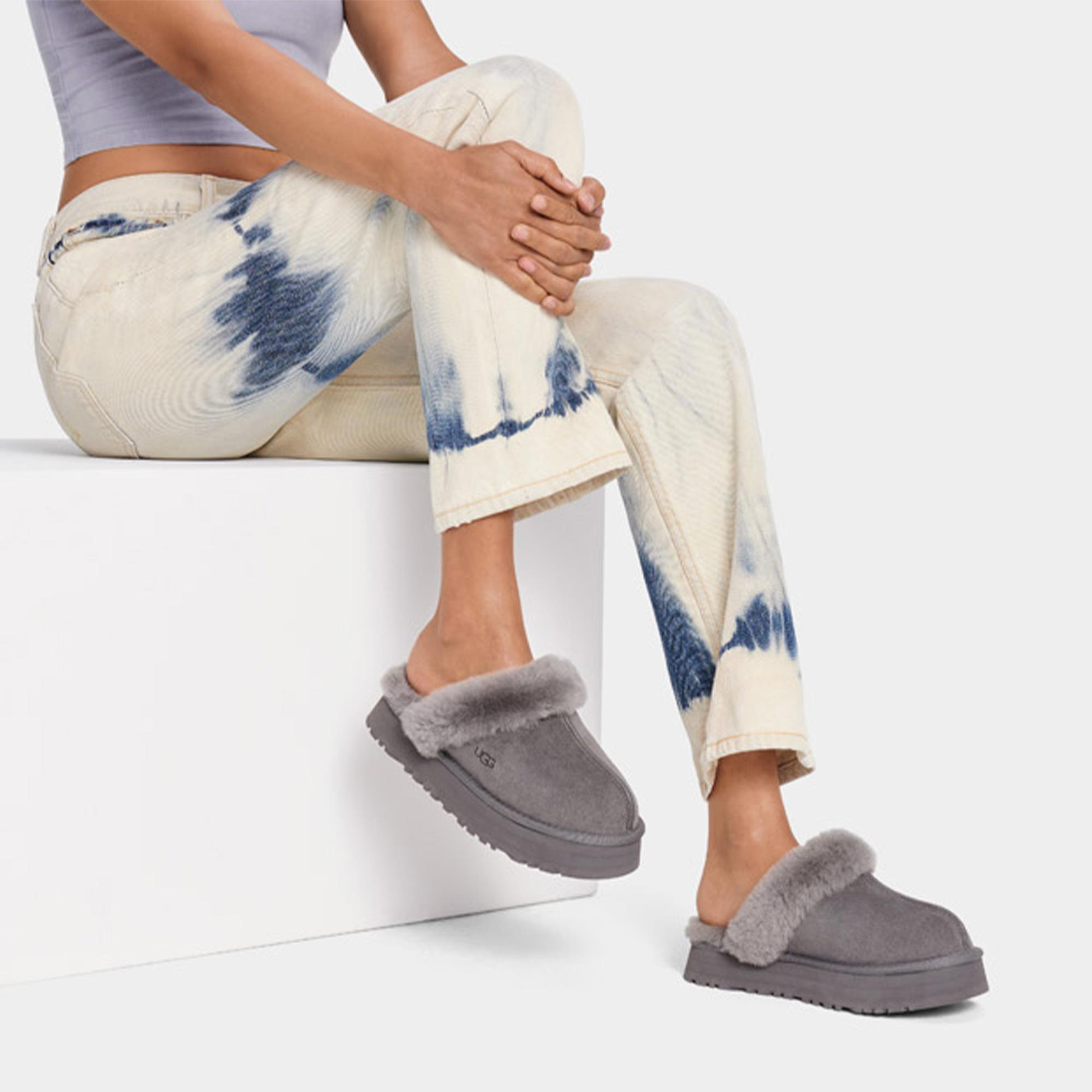 UGG Disquette Kadın Gri Terlik