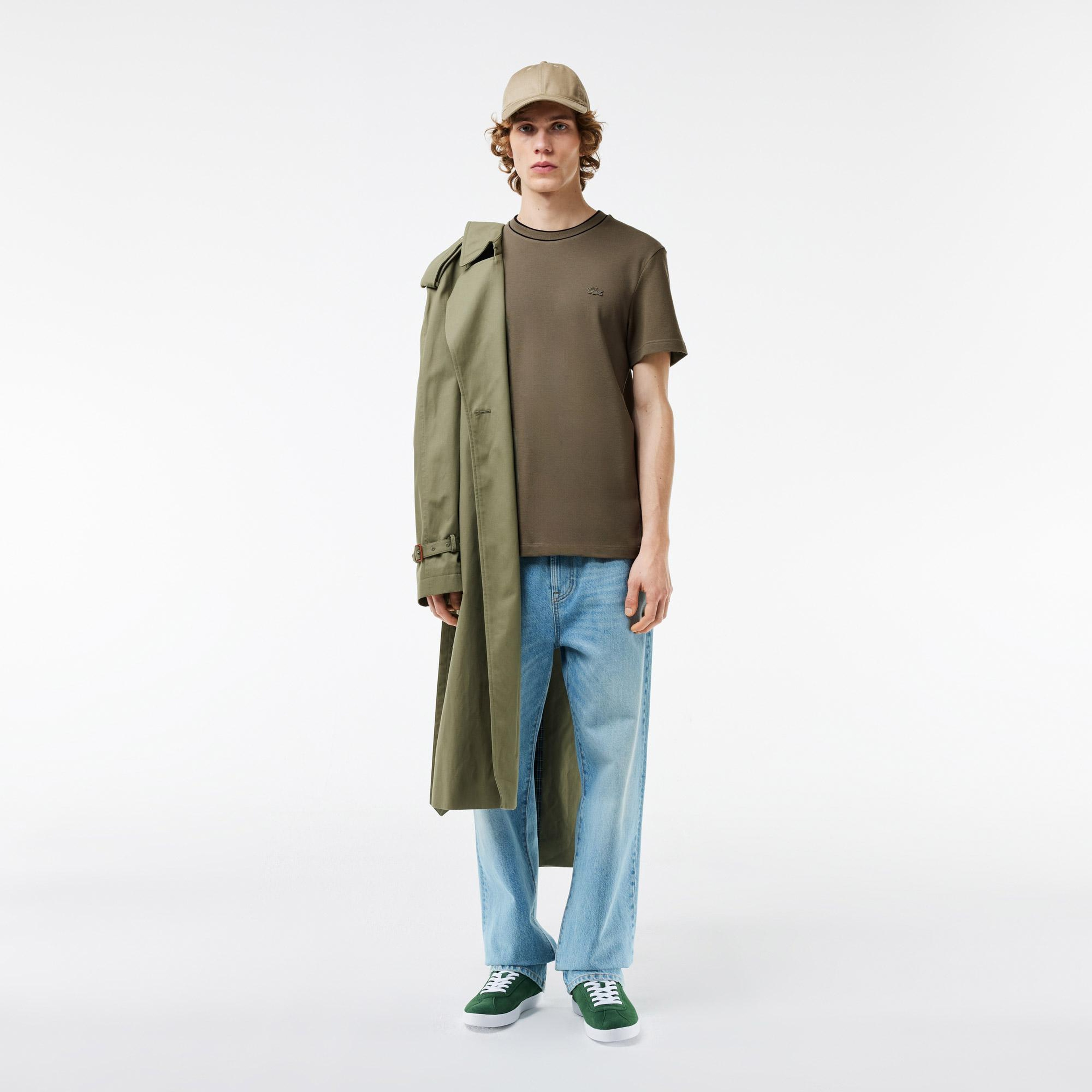 Lacoste Erkek Regular Fit Bisiklet Yaka Haki T-Shirt