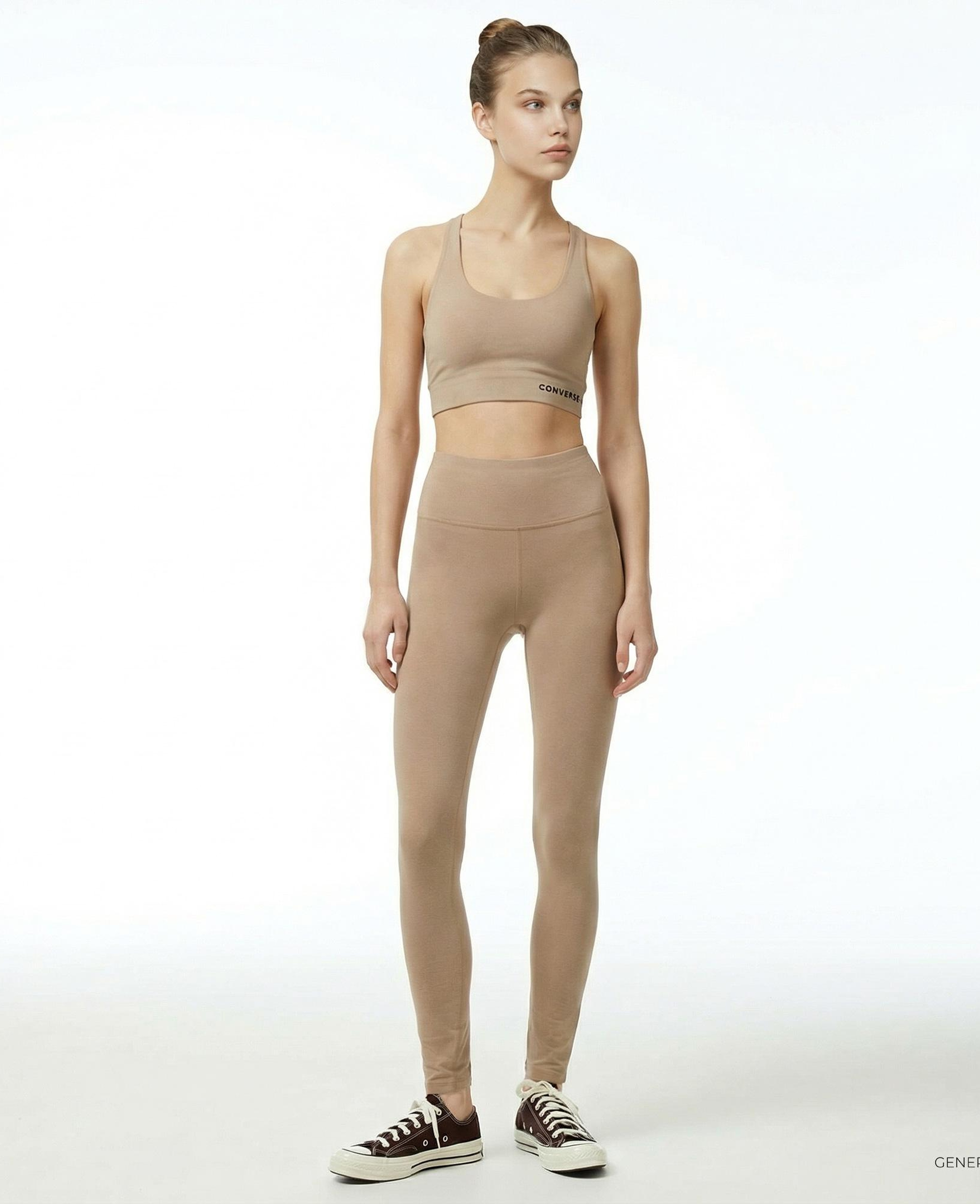 Converse Wordmark Kadın Bej Tayt