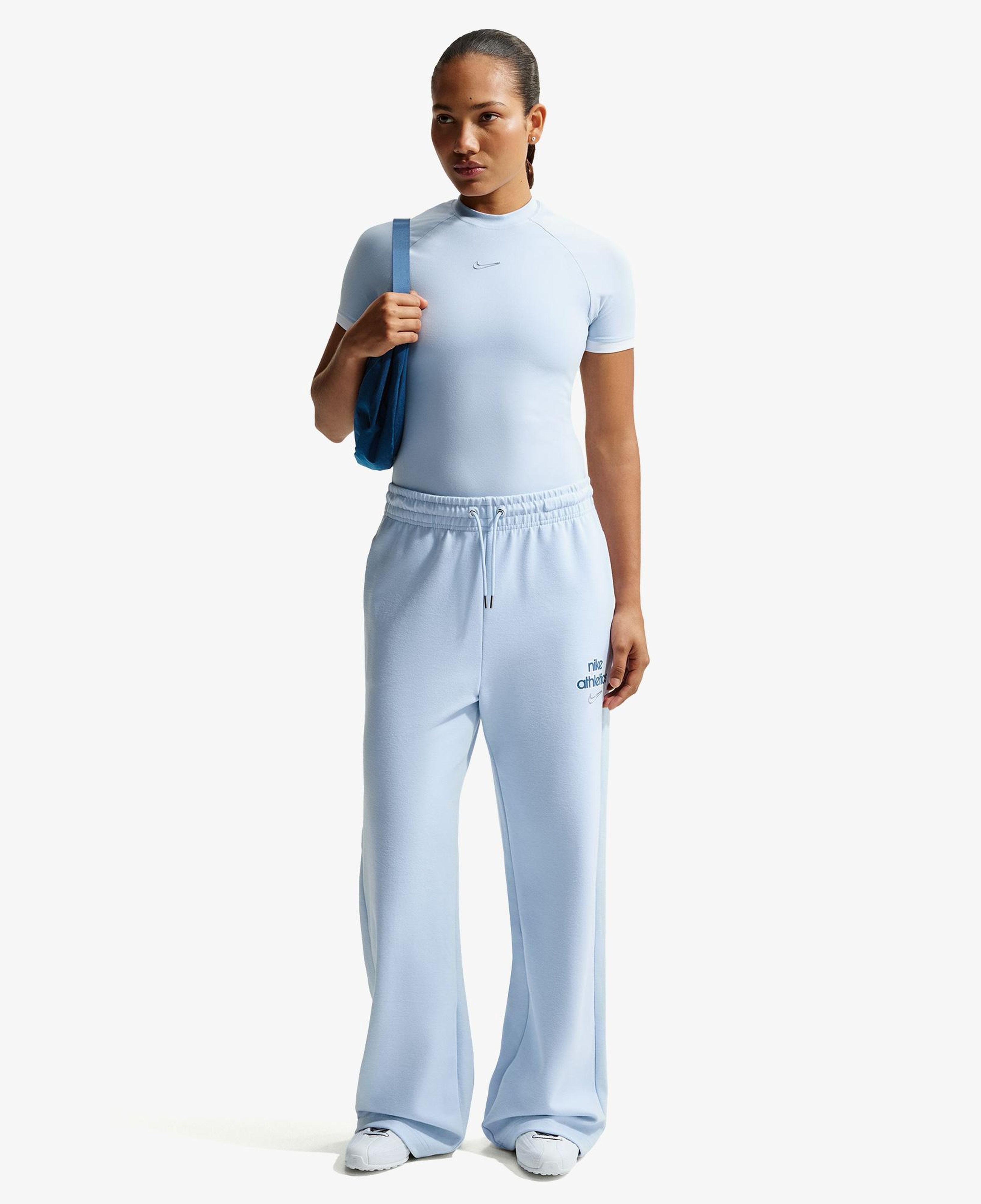 Nike Sportswear Fitted Kadın Mavi T-Shirt