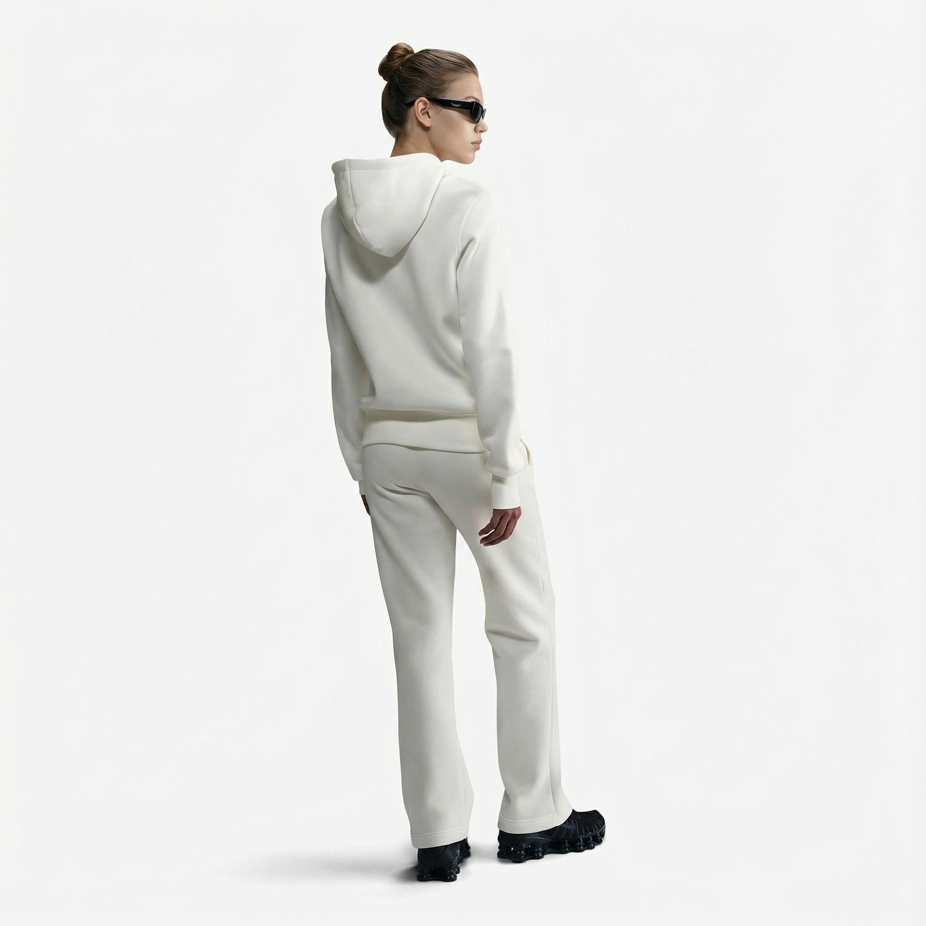 Nike Sportswear Phoenix Fleece Kadın Beyaz Kapüşonlu Hoodie