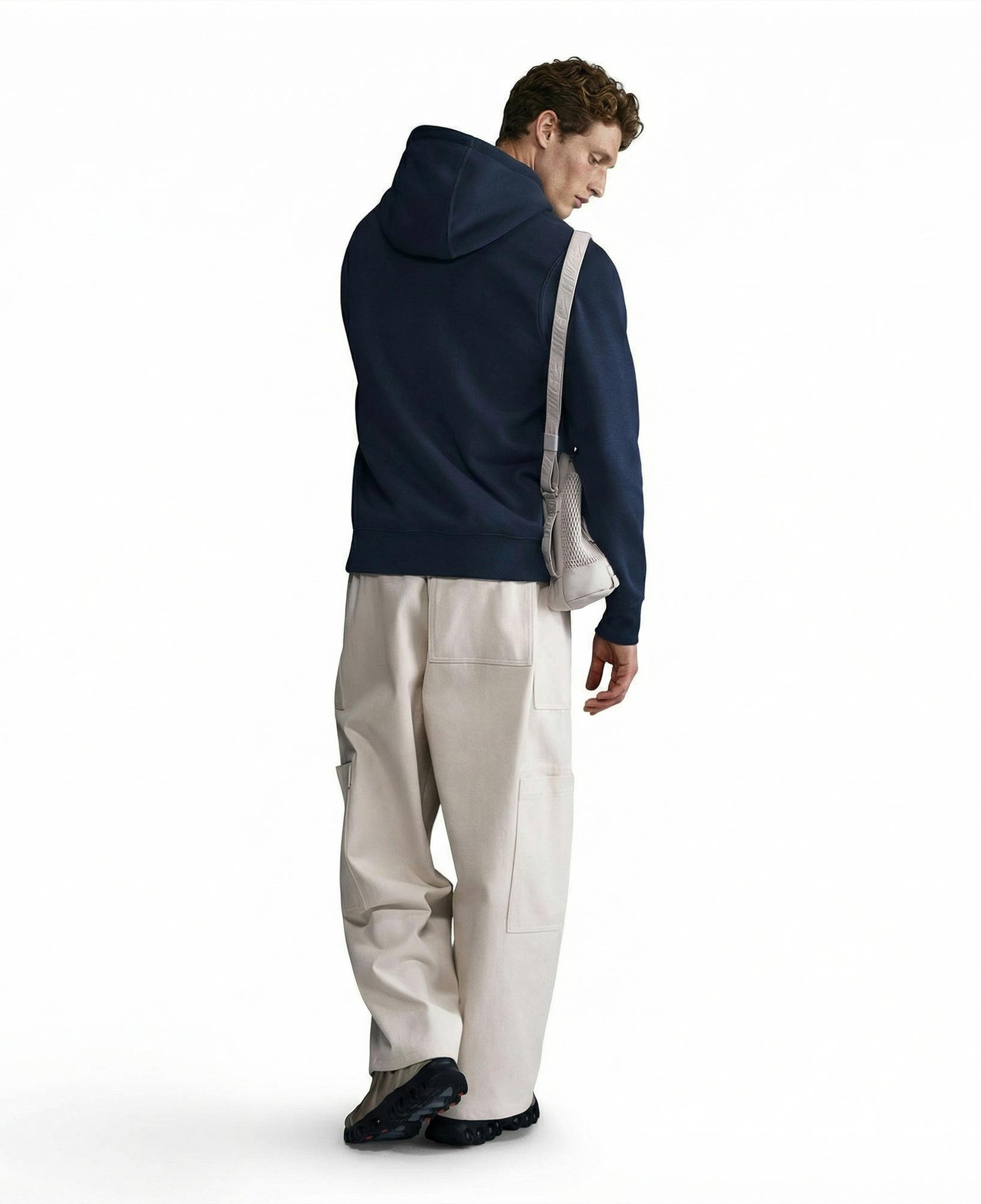 Nike Club Pullover Fleece Erkek Lacivert Hoodie